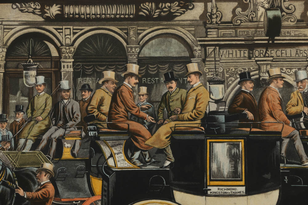 Hand Colored  Rotogravure Prints Featuring English Gentlemen
