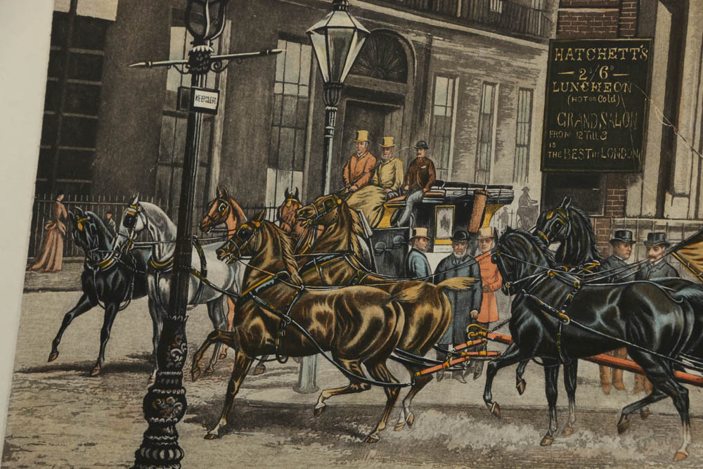 Hand Colored  Rotogravure Prints Featuring English Gentlemen