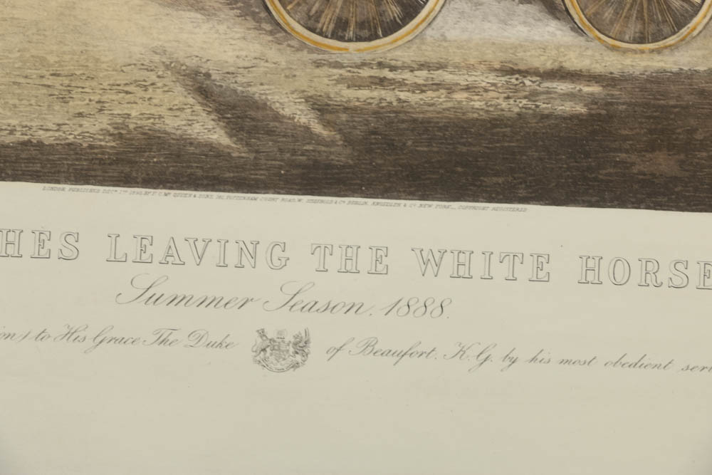 Hand Colored  Rotogravure Prints Featuring English Gentlemen