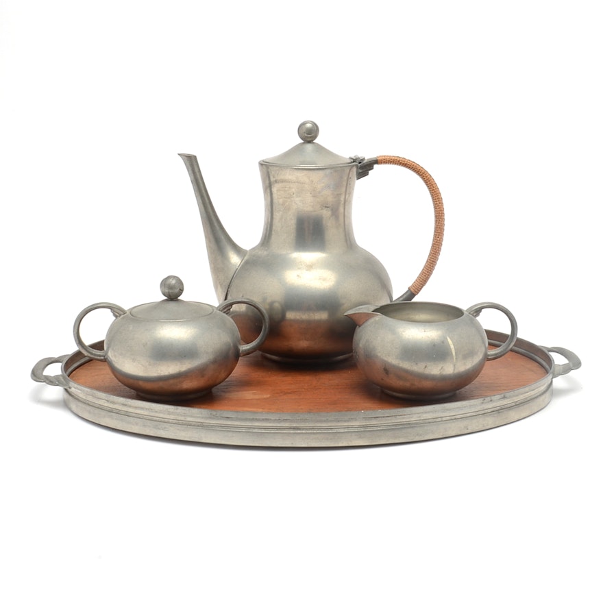 Vintage Royal Holland Pewter Tea Set