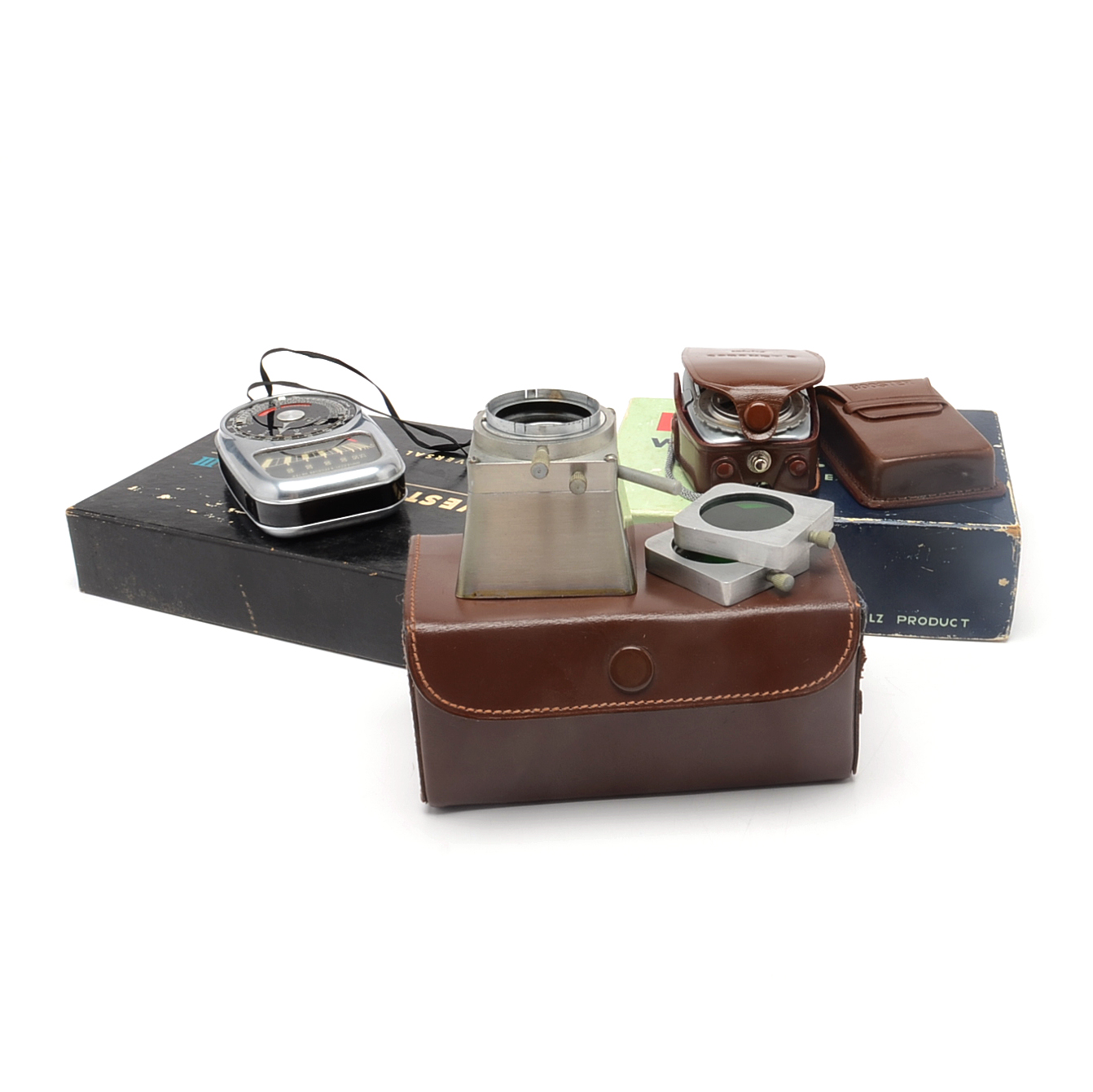Vintage Camera Exposure Meter Kits and Filter Set