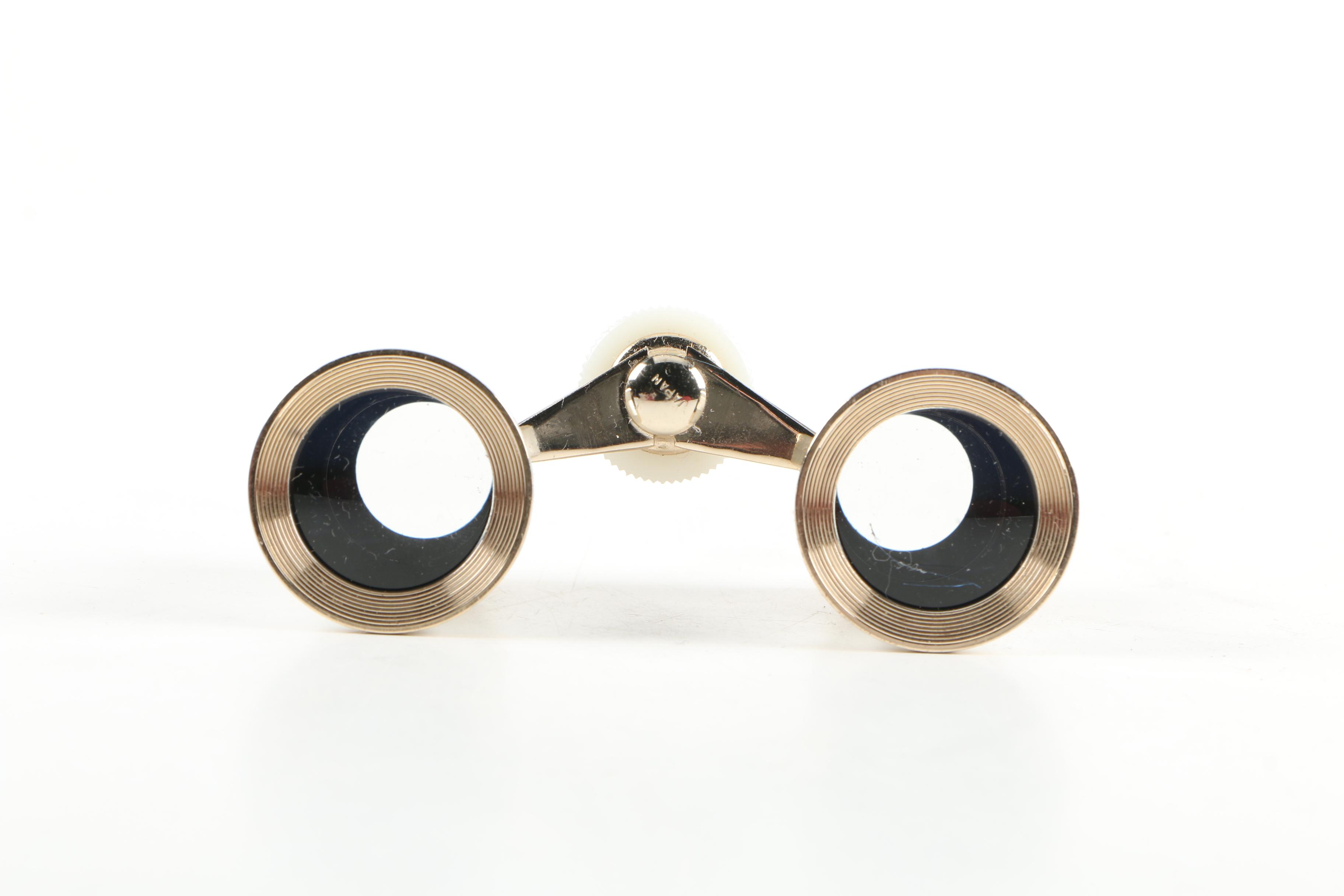 Gold Crest Opera Glasses in Case