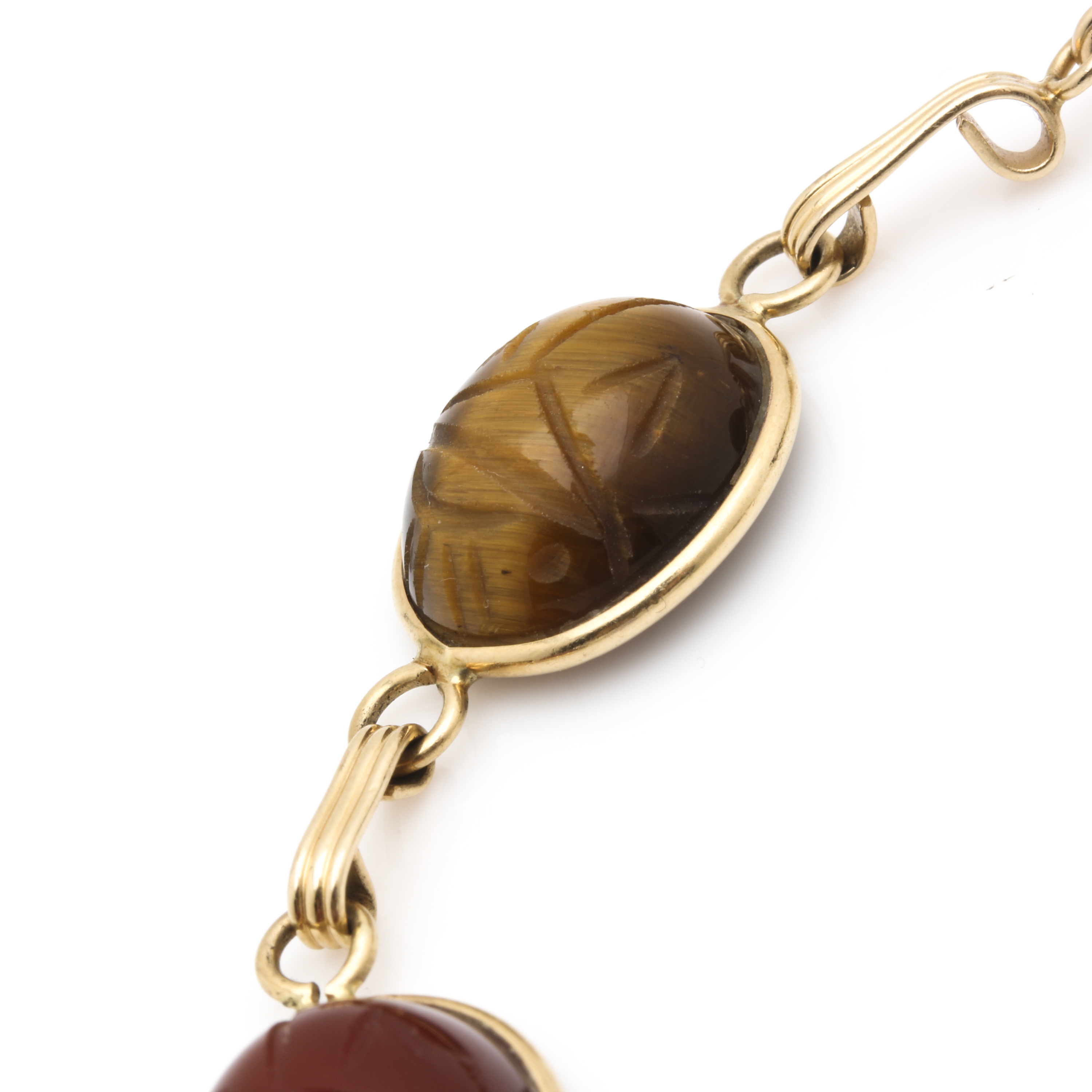 14K Yellow Gold Gemstone Bracelet