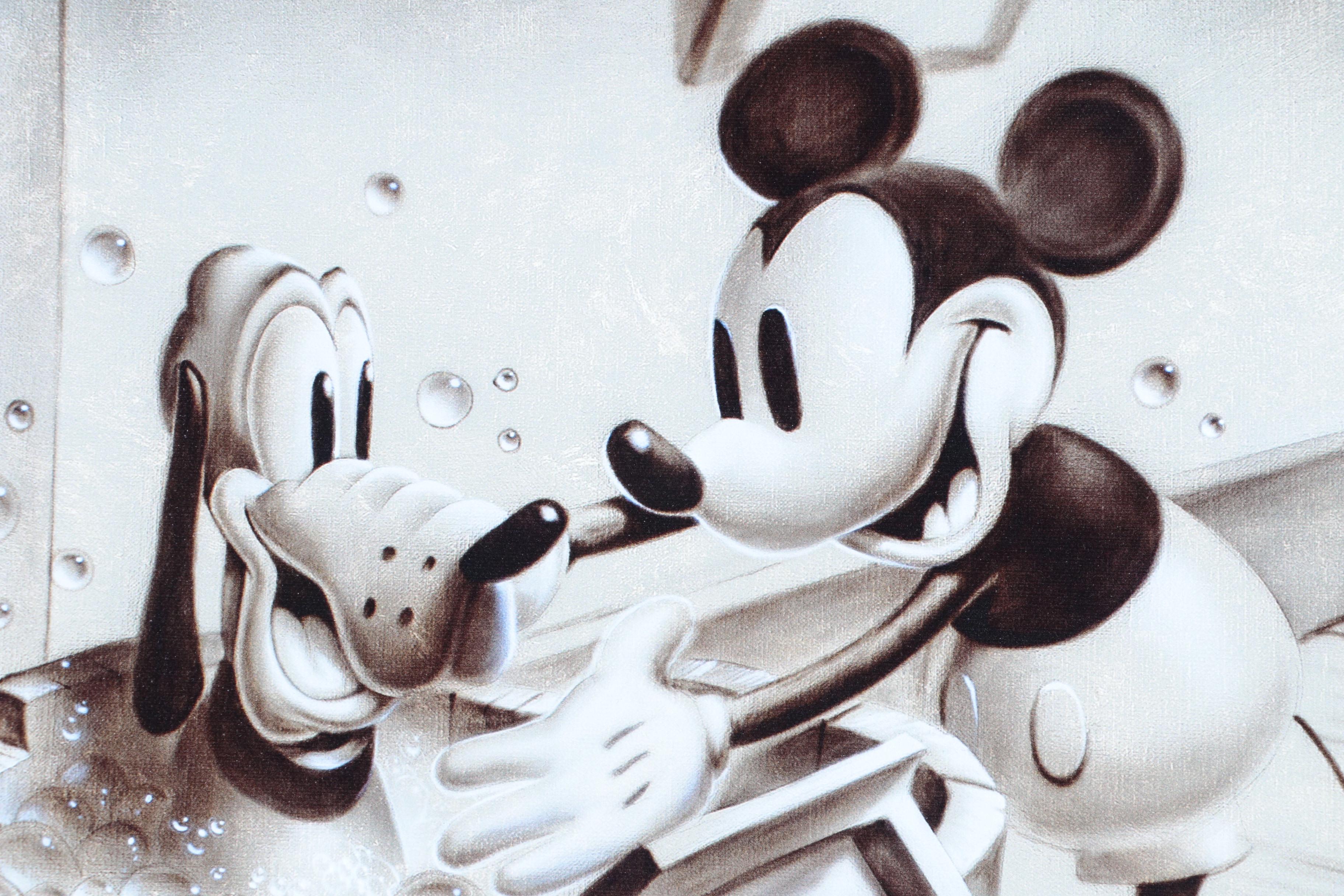 Noah Limited Edition Reproduction Print "Paws For A Cleanin'"