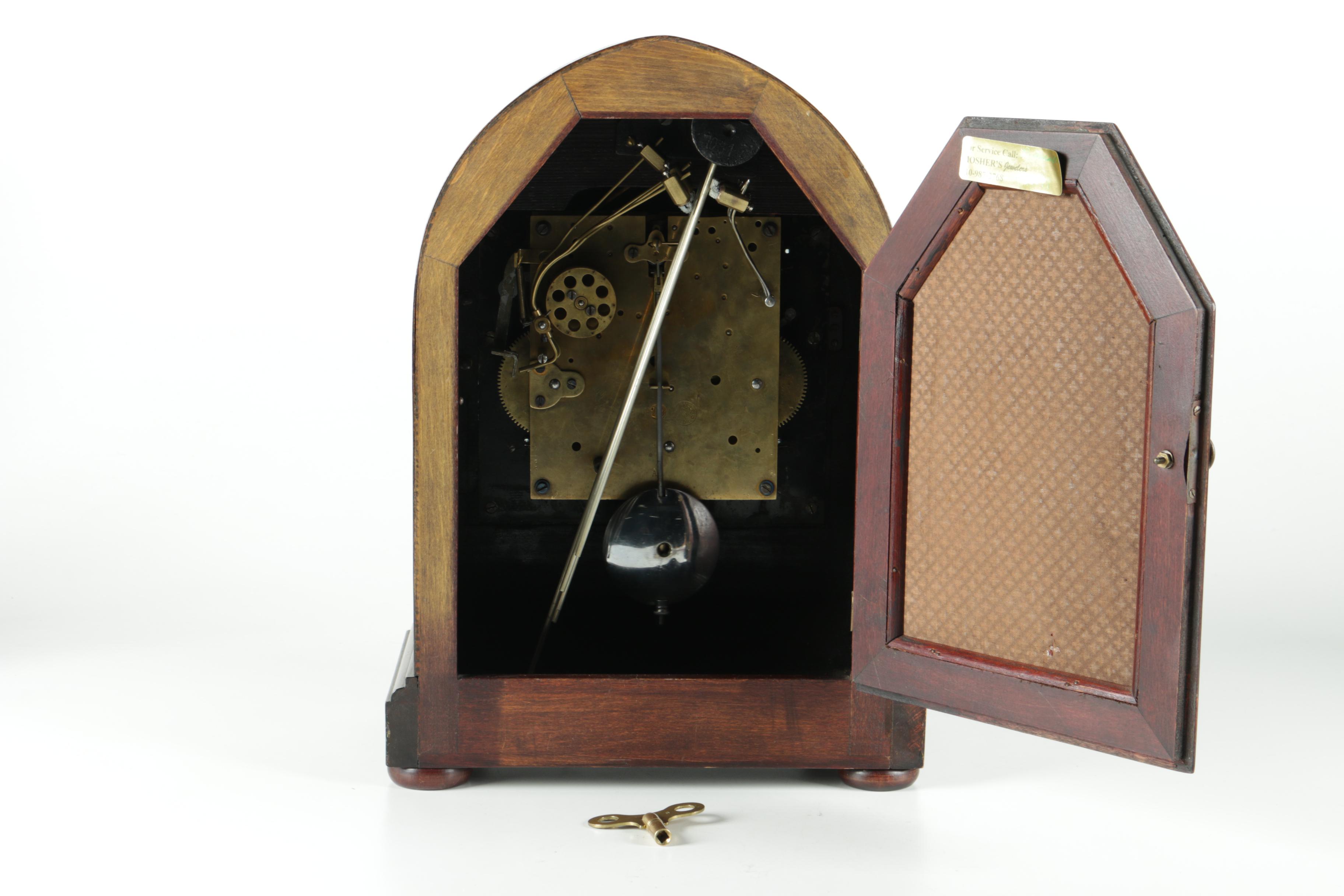 K, C. Co. Wood Beehive Mantel Clock