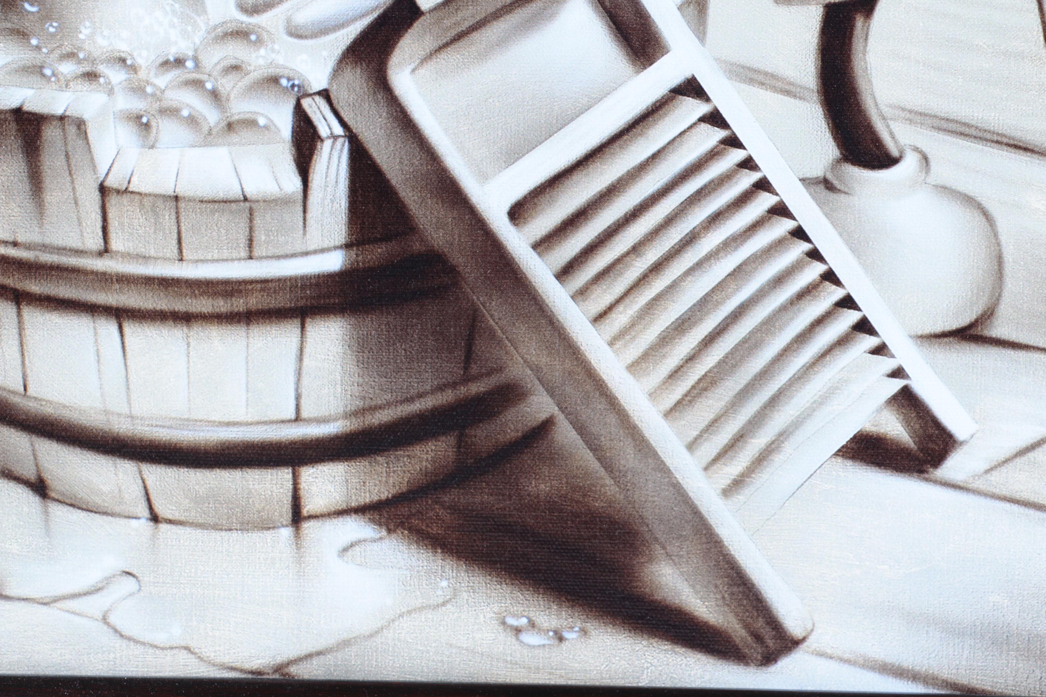 Noah Limited Edition Reproduction Print "Paws For A Cleanin'"