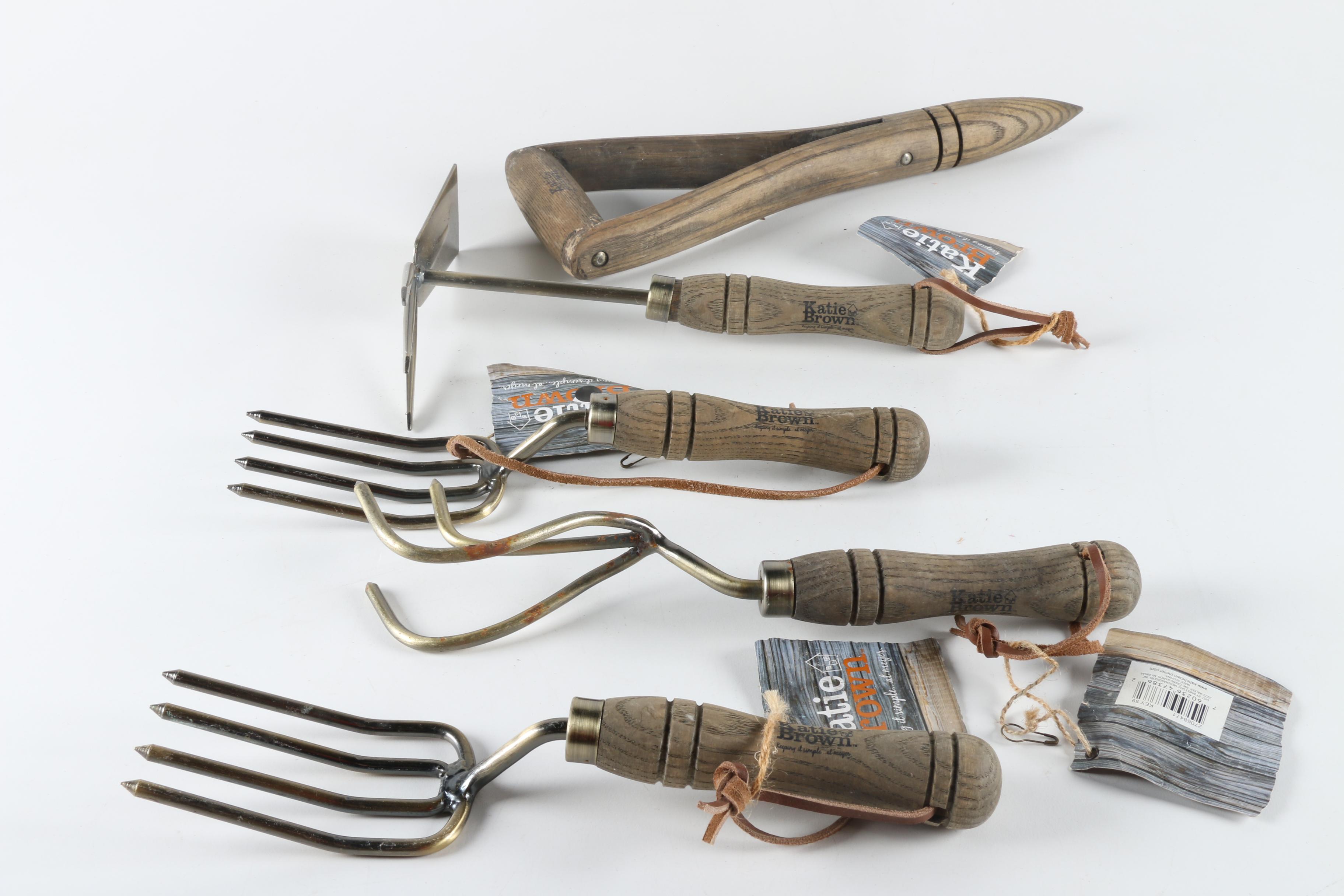 Collection of Katie Brown Brand Gardening Tools and Accessories