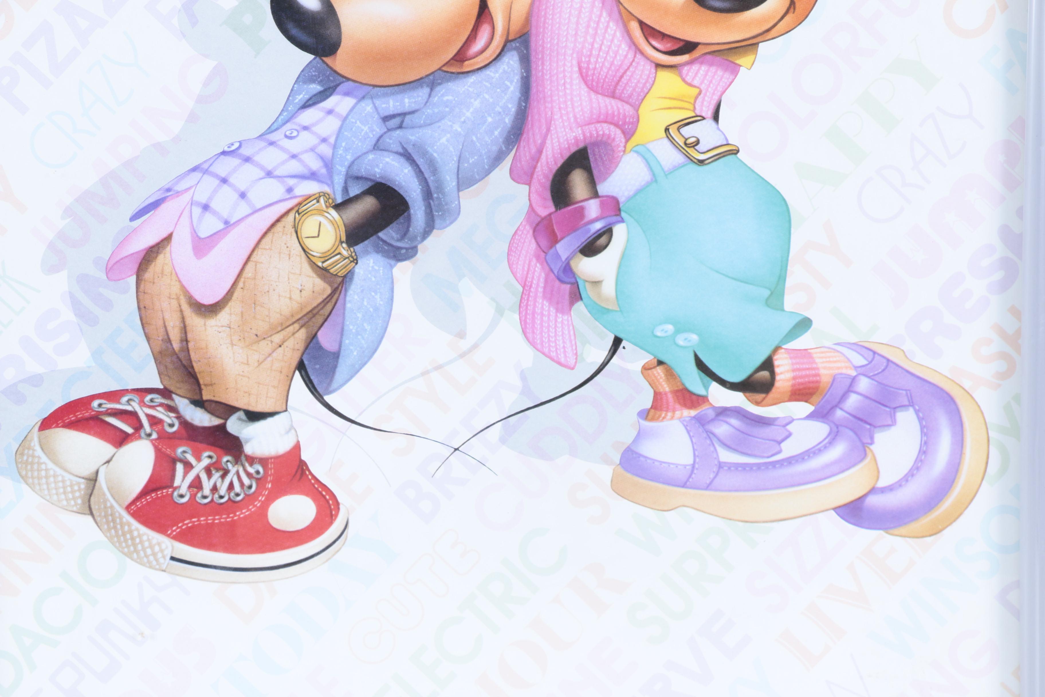 Two Mickey and Minnie Mouse Reproduction Prints