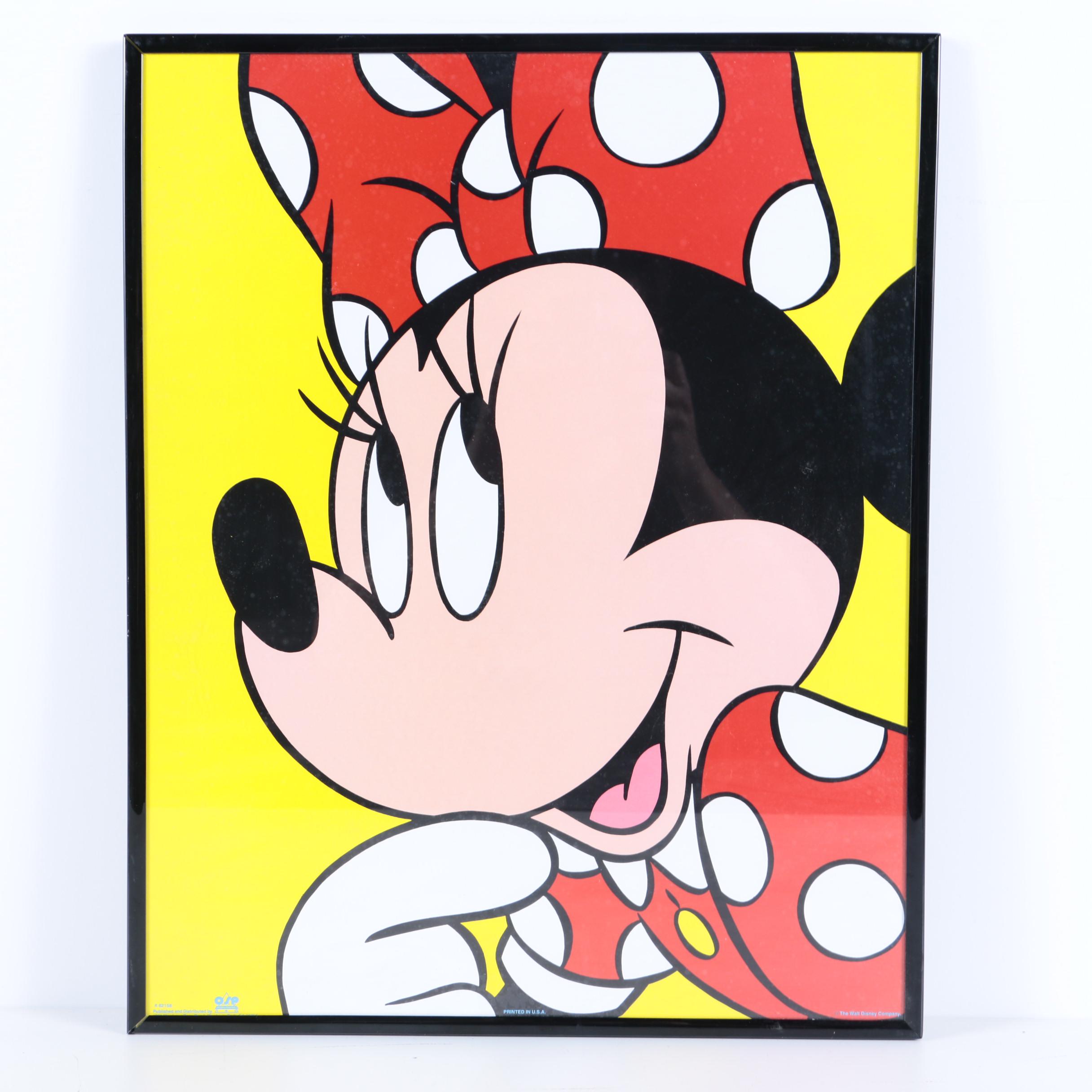 Two Mickey and Minnie Mouse Reproduction Prints