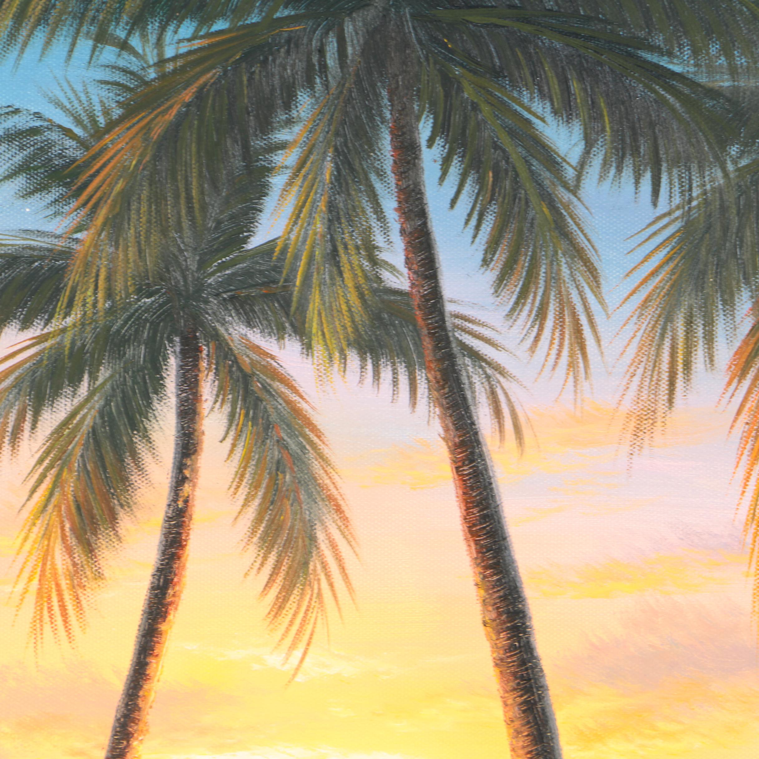 Daniel Oil Paintings on Canvas of Palm Trees