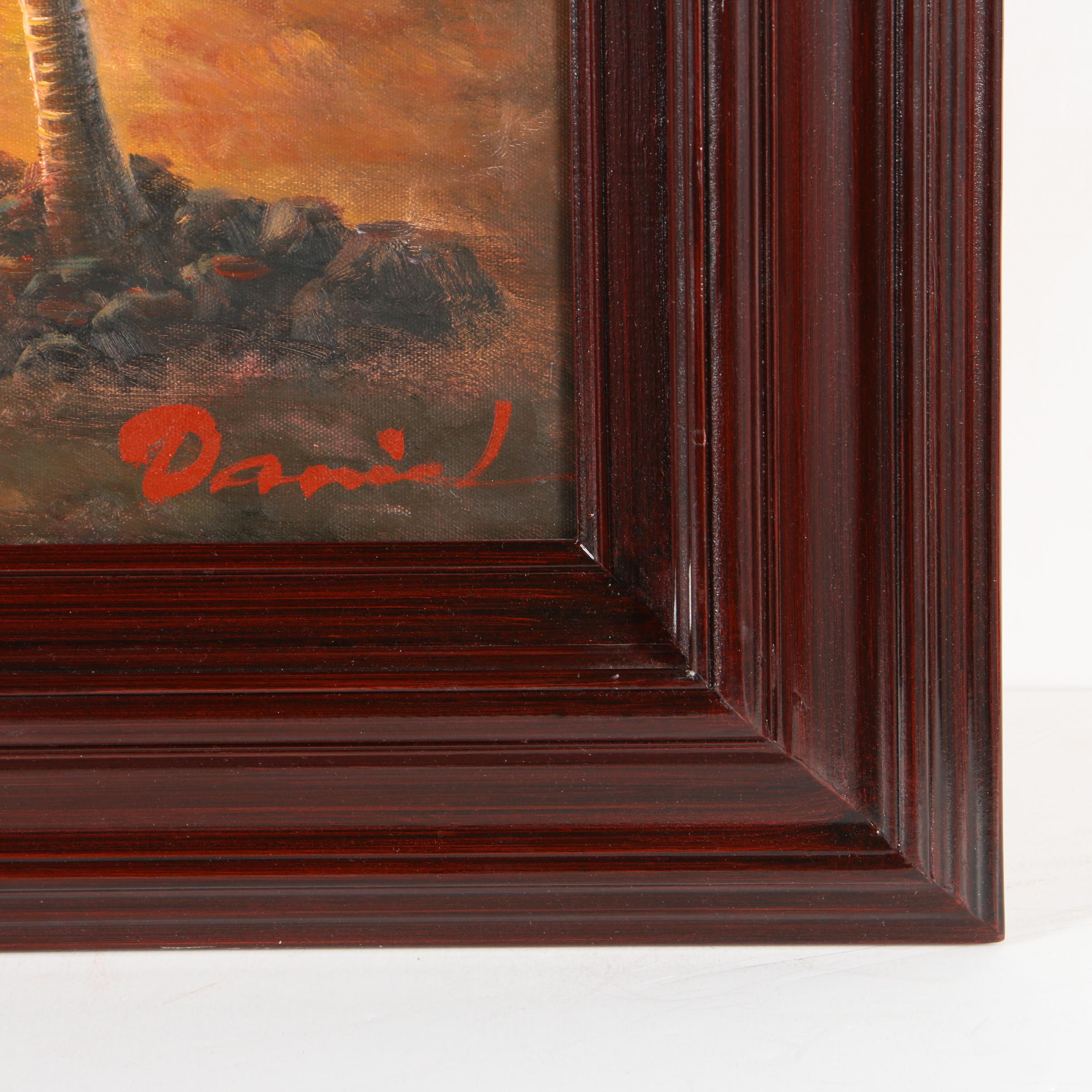 Daniel Oil Paintings on Canvas of Palm Trees