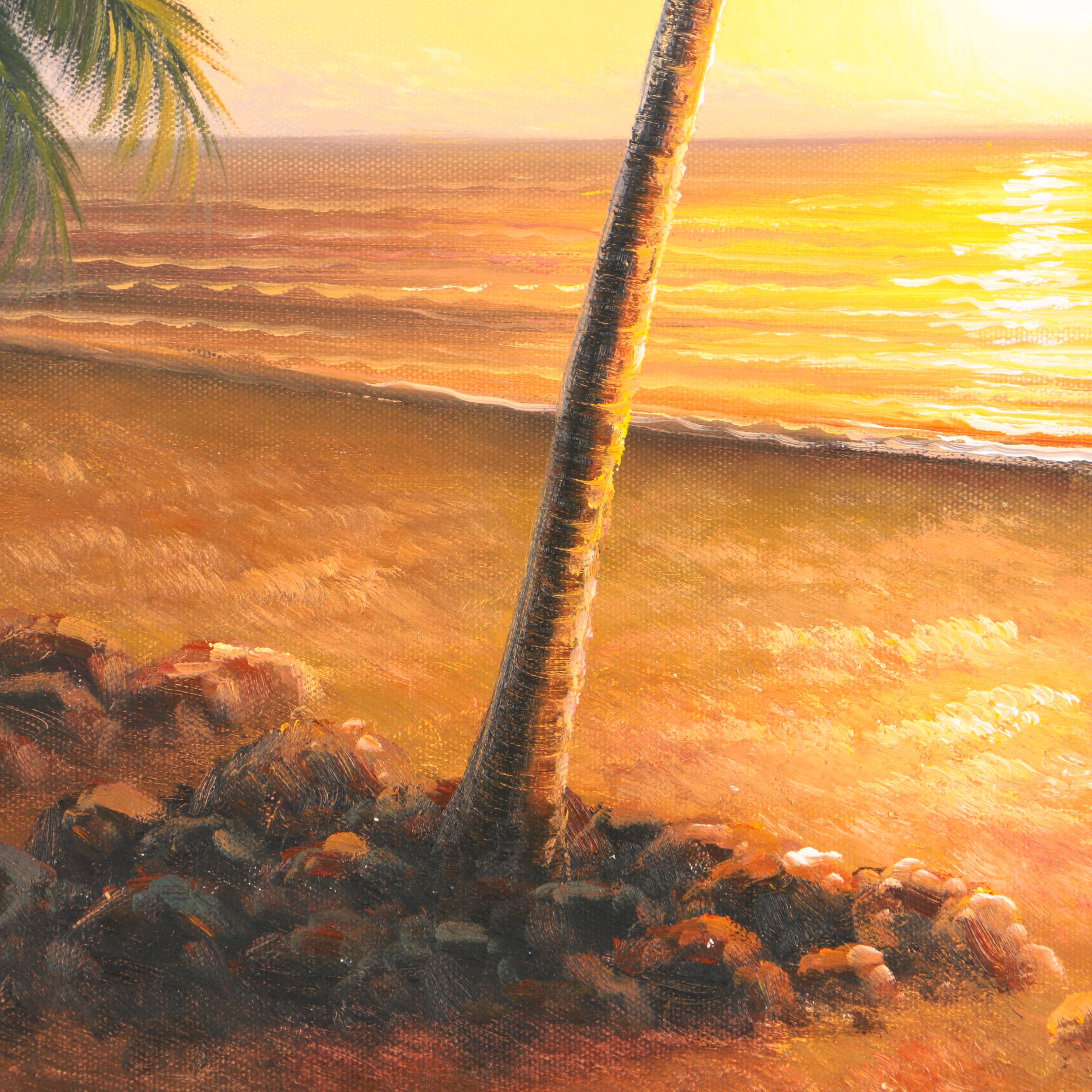 Daniel Oil Paintings on Canvas of Palm Trees