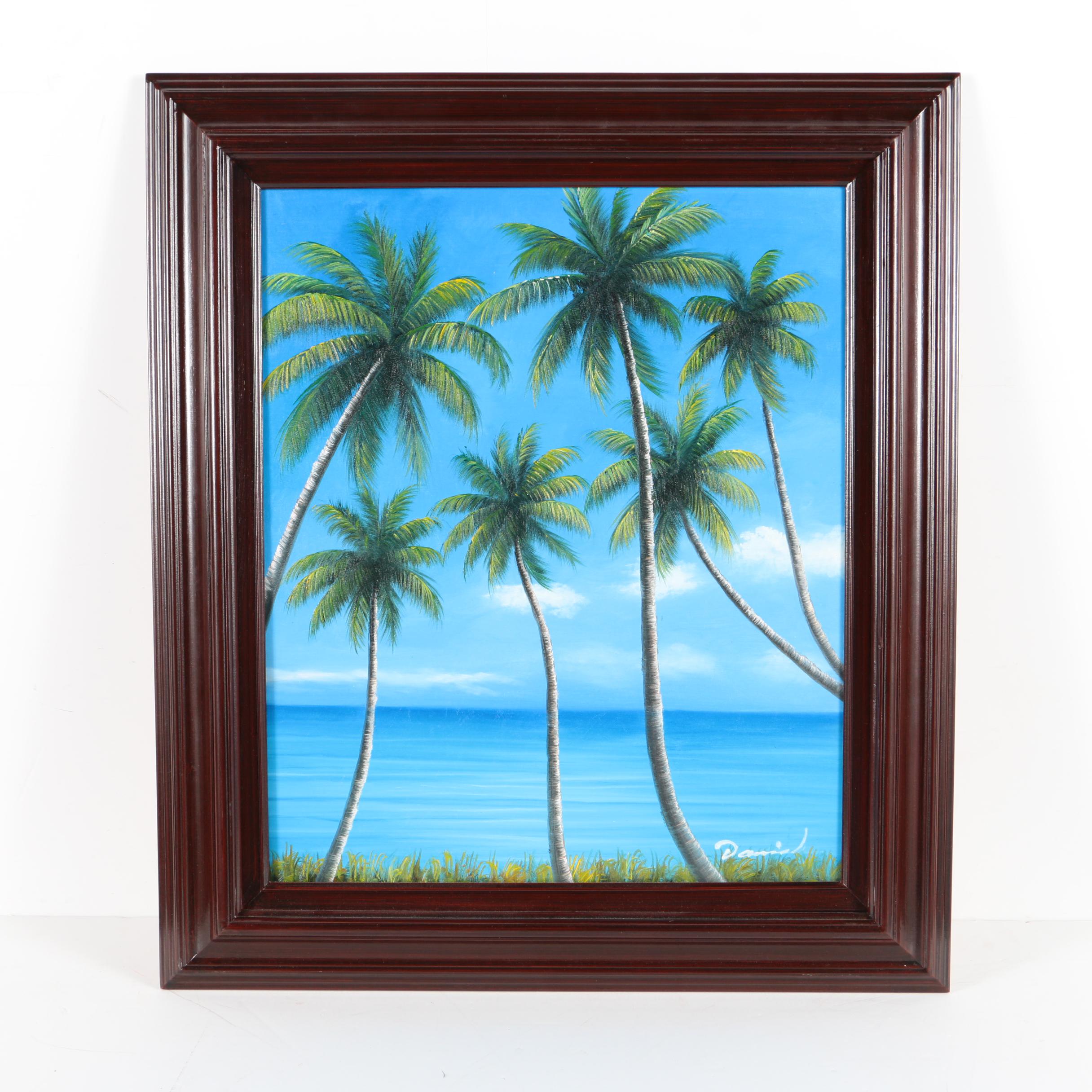 Daniel Oil Paintings on Canvas of Palm Trees
