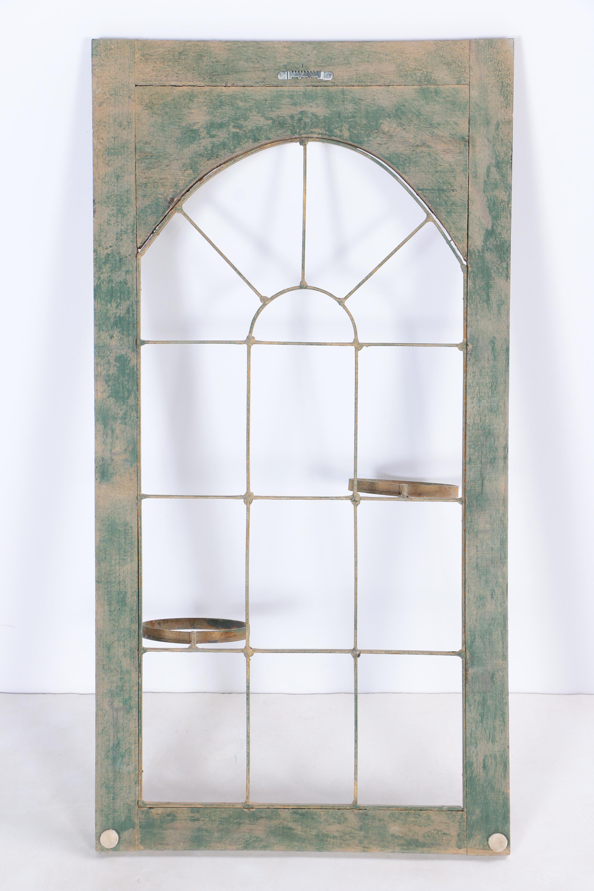 Rustic Window Wall Hanging Planter