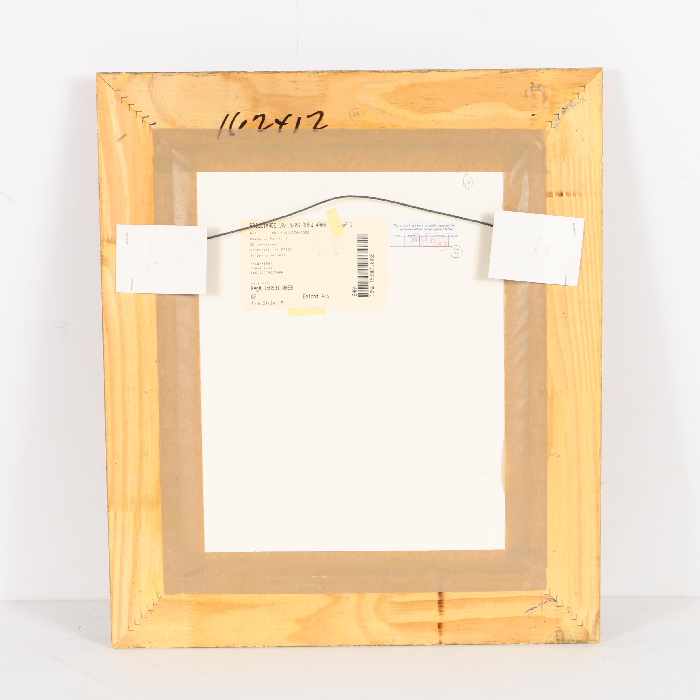 Pair of Reproduction Prints after Shan-Merry "Souveraine" and "Nuit Profonde"