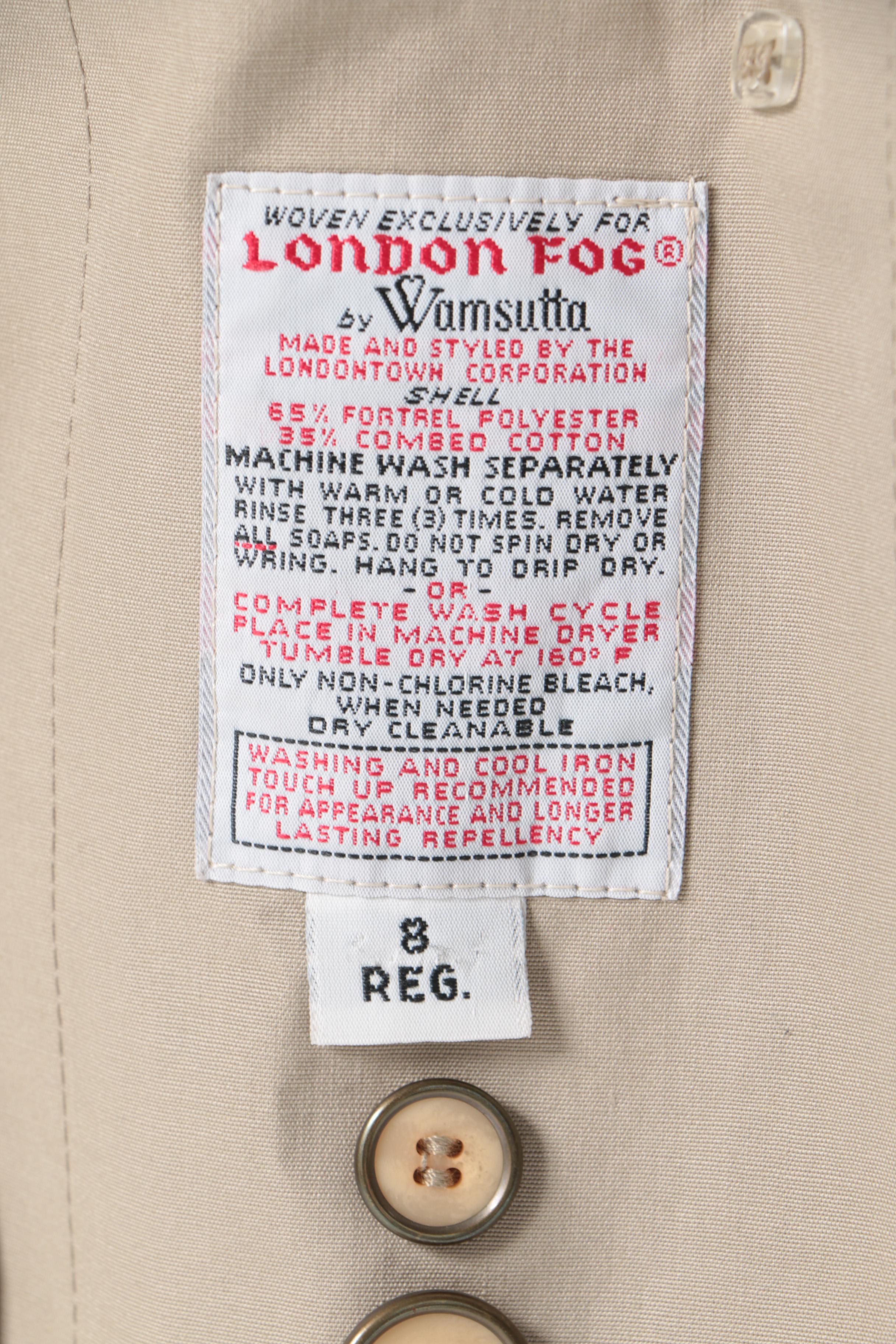 Women's London Fog Trench Coat