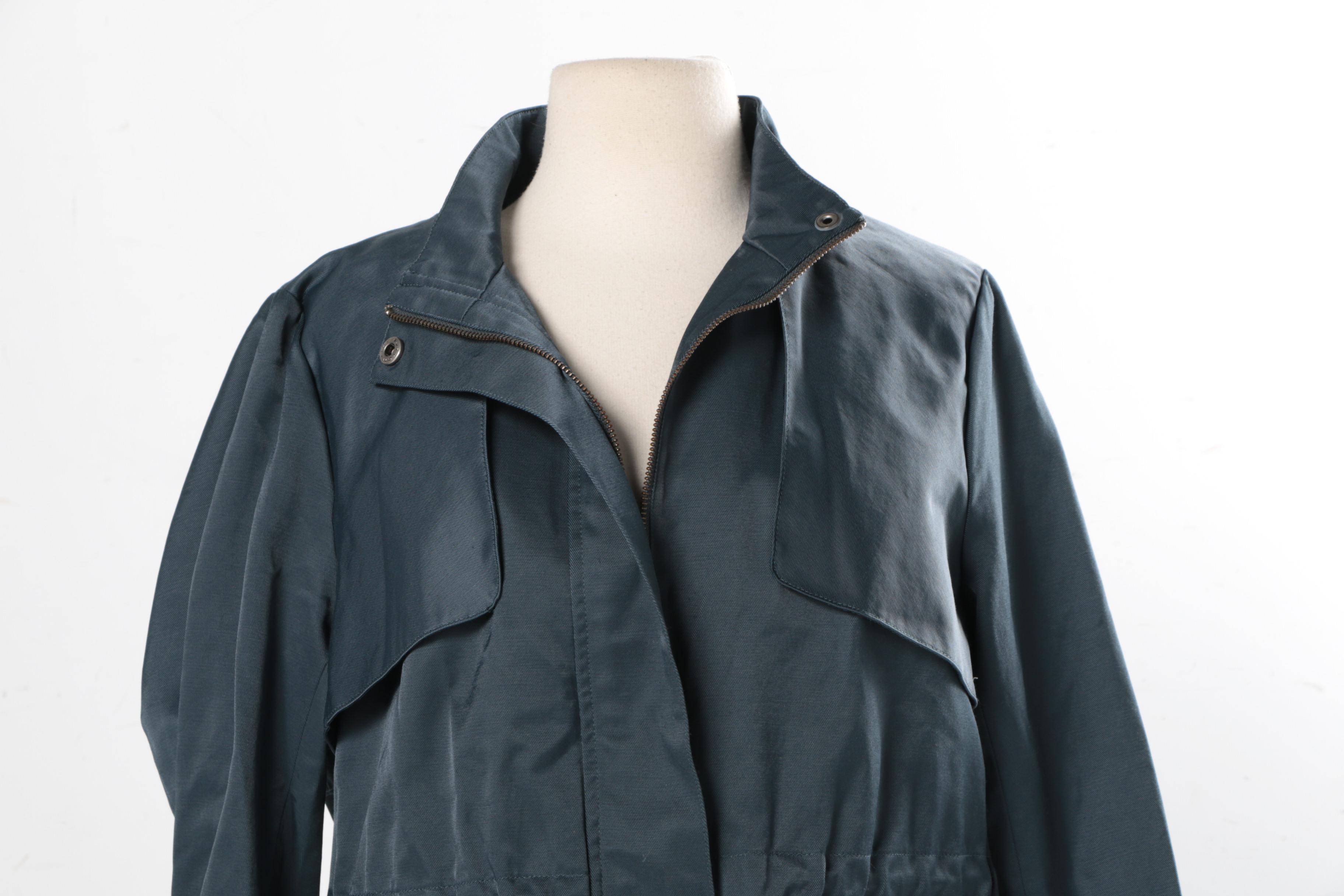 Women's Simply Vera Vera Wang Blue Cotton Blend Jacket