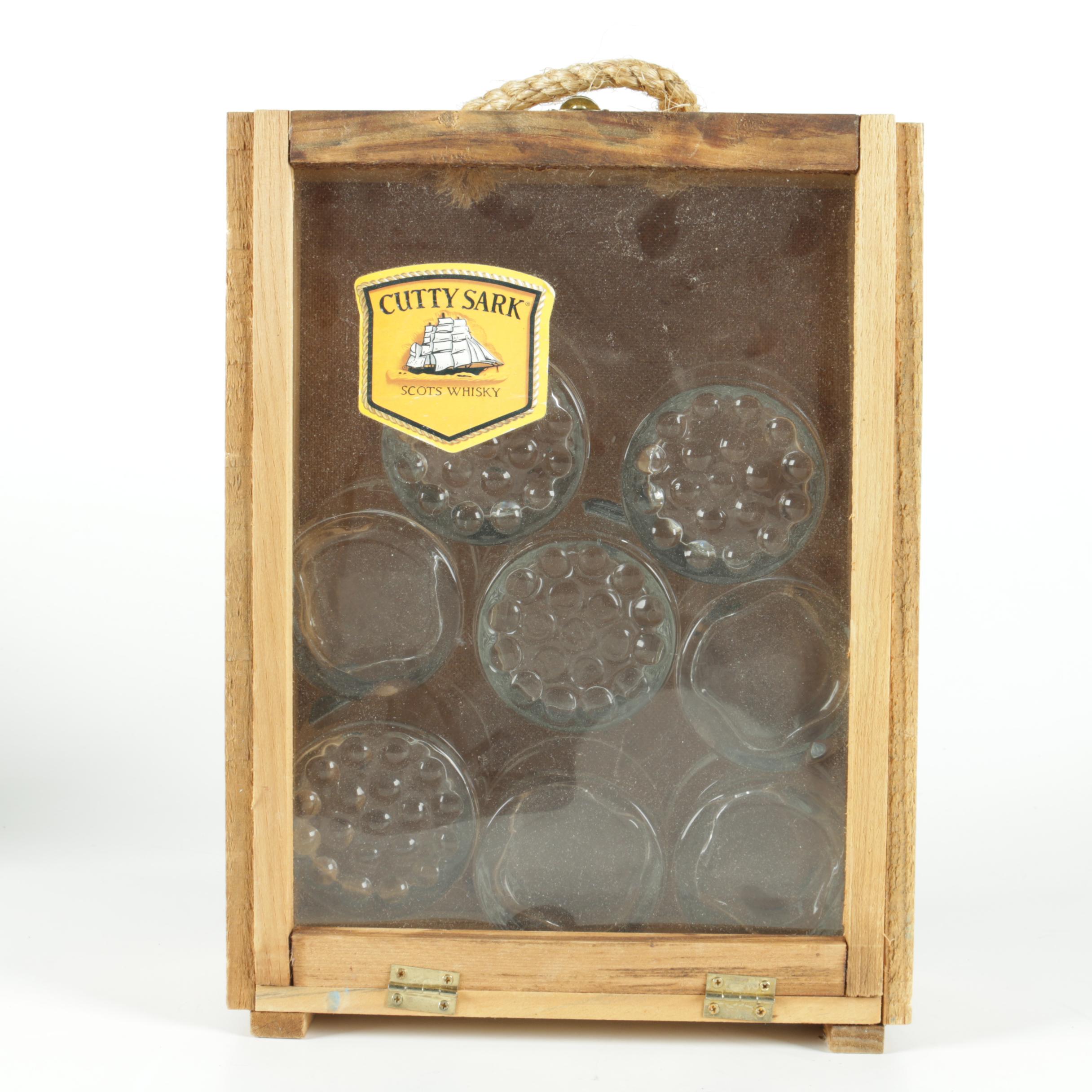 The Real Mccoy "Cutty Sark" Scots Whiskey Glasses