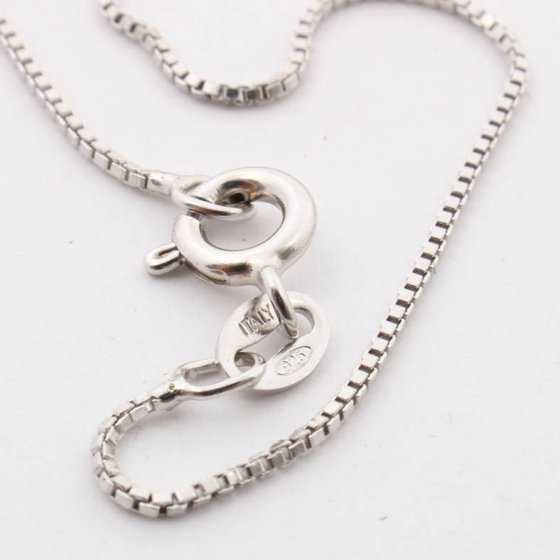 Sterling Silver Natural Gemstone Pendant Necklace