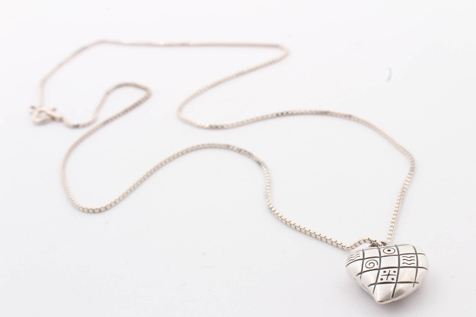 Sterling Silver Heart Pendant Necklace