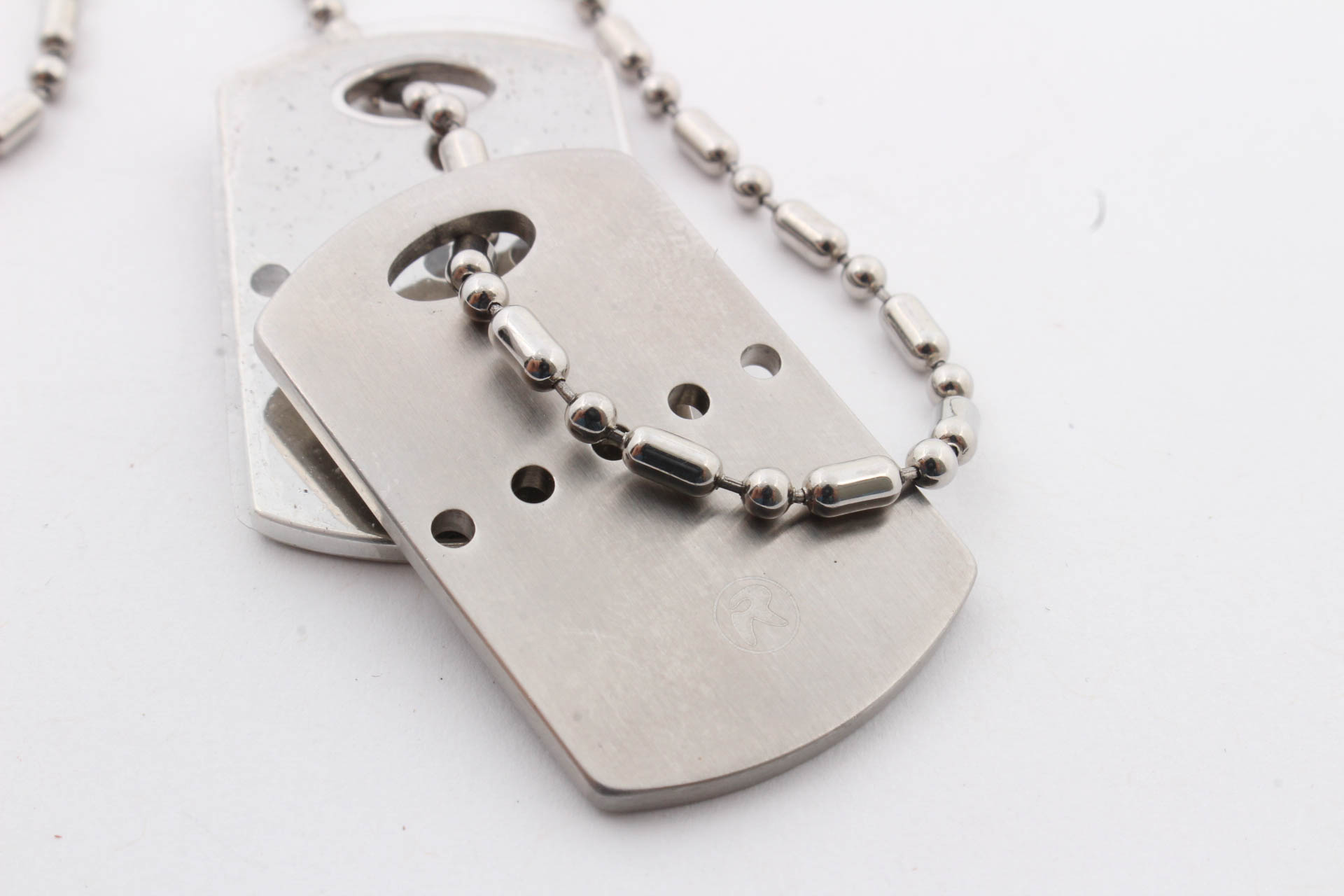Rochet Stainless Steel Dog Tag Style Necklace
