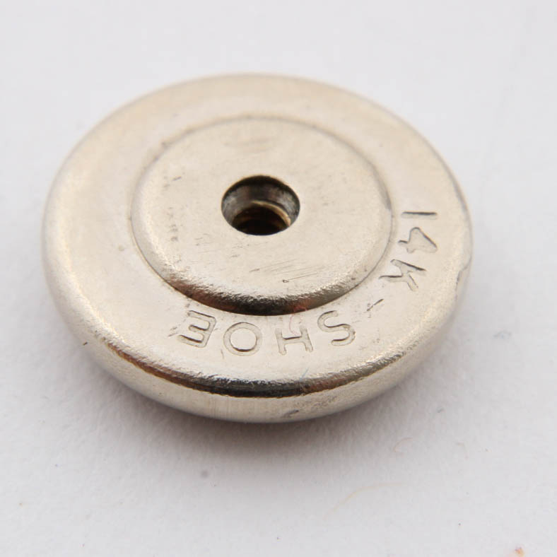 14K White Gold Diamond Shriner Lapel Pin