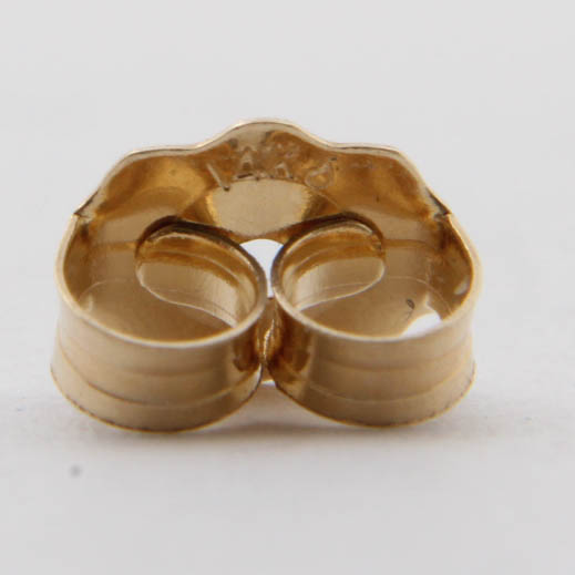 14K Yellow Gold Diamond Studs