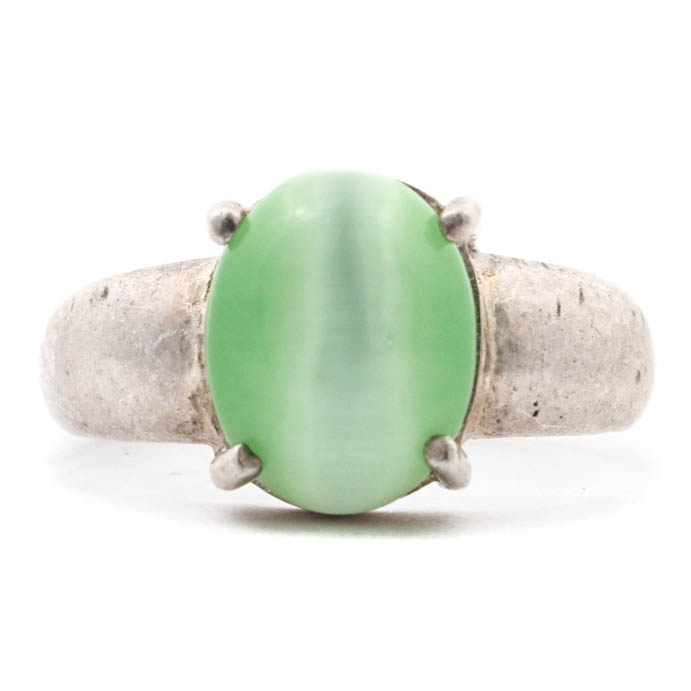 Sterling Silver Imitation Gemstone Ring