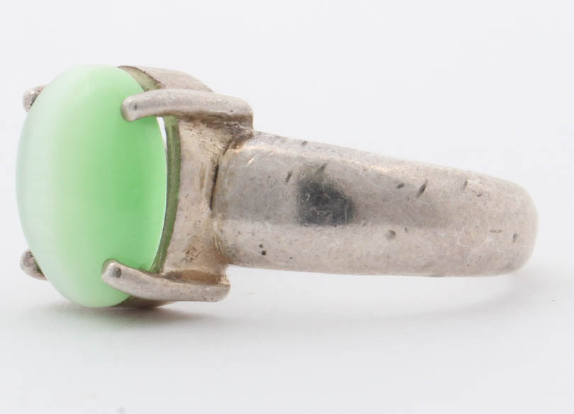 Sterling Silver Imitation Gemstone Ring