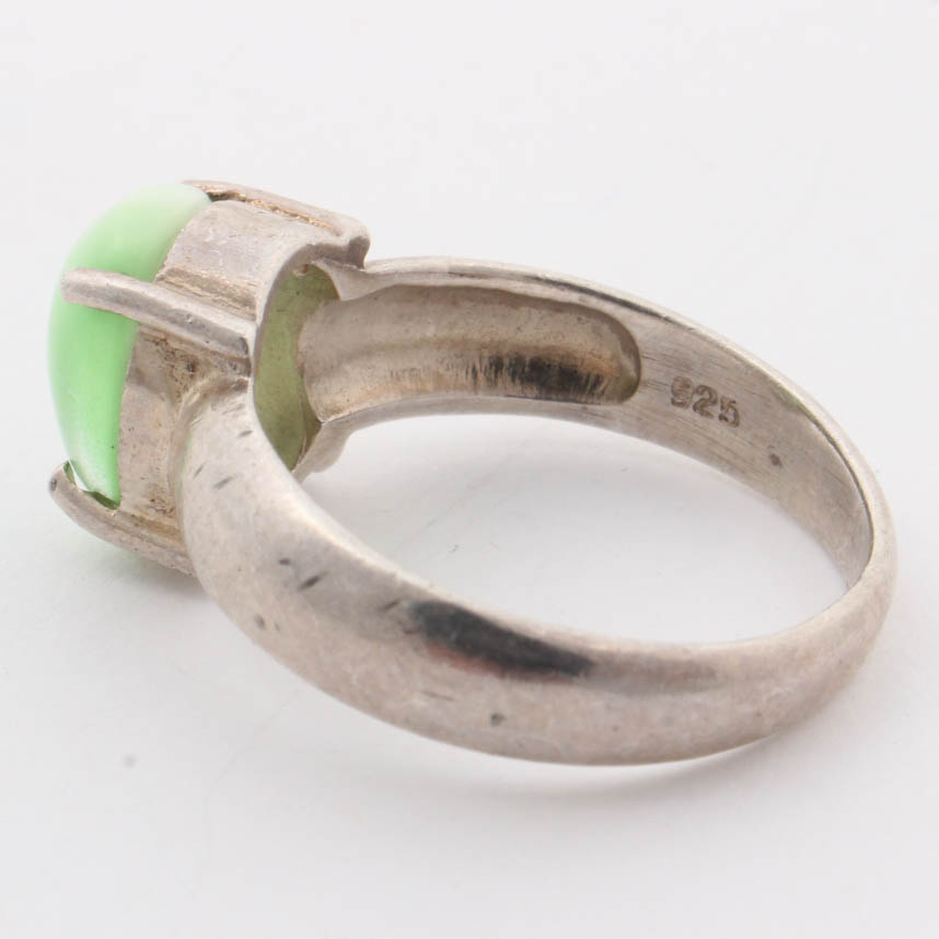 Sterling Silver Imitation Gemstone Ring