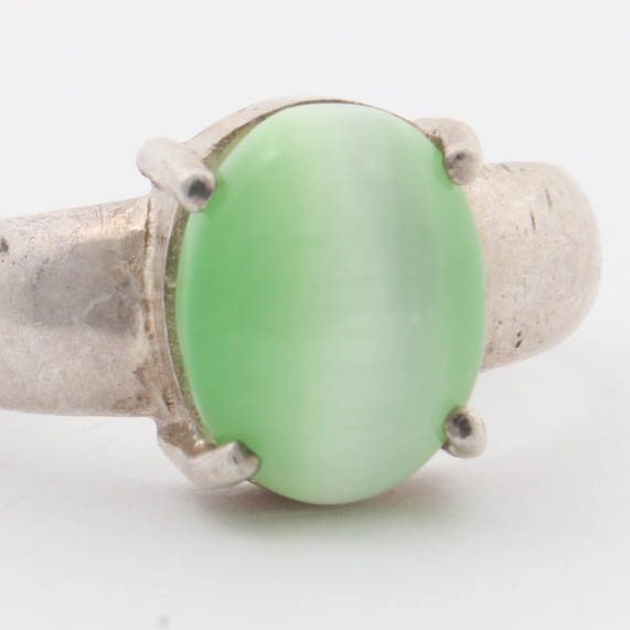 Sterling Silver Imitation Gemstone Ring