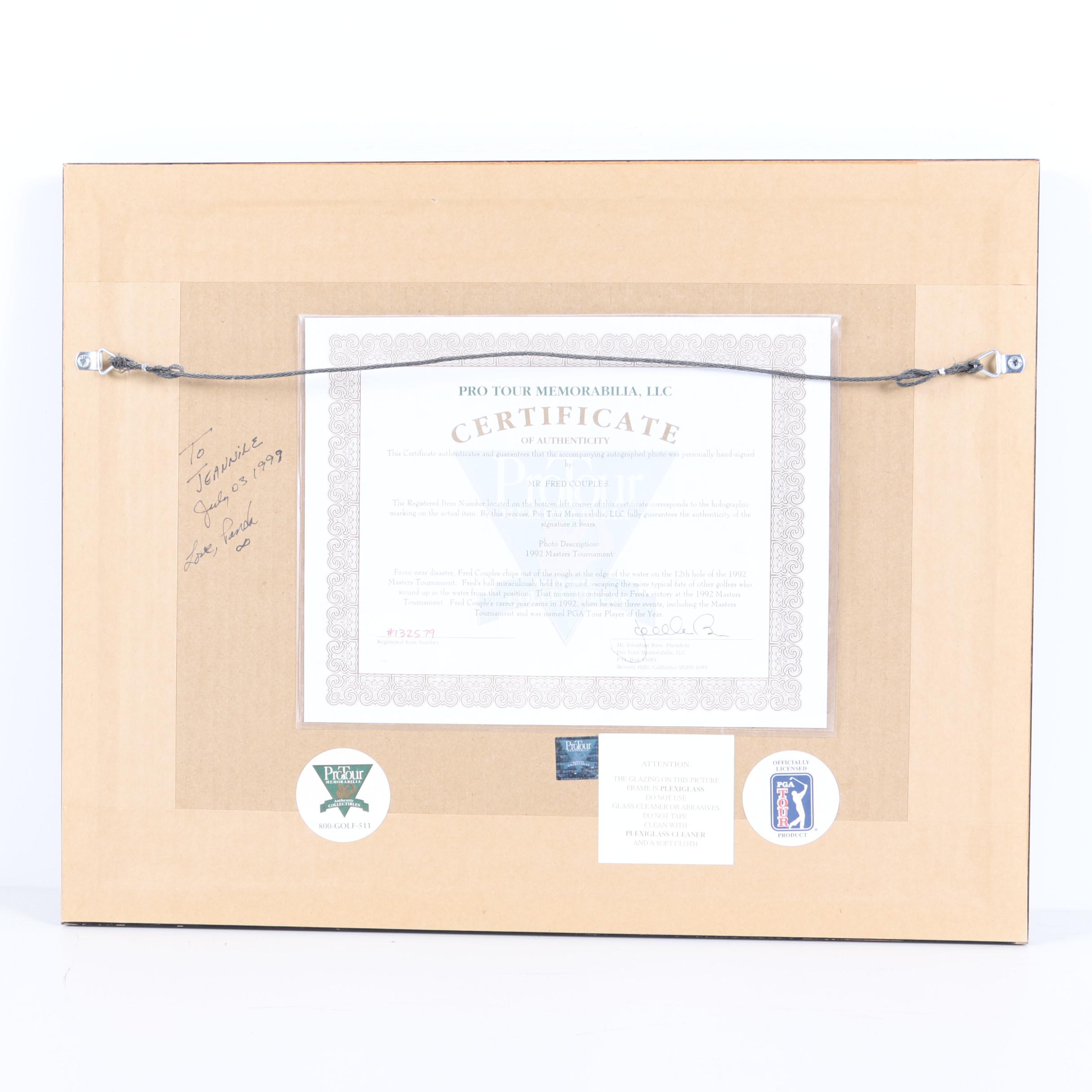 Autographed Color Photograph of Fred Couples