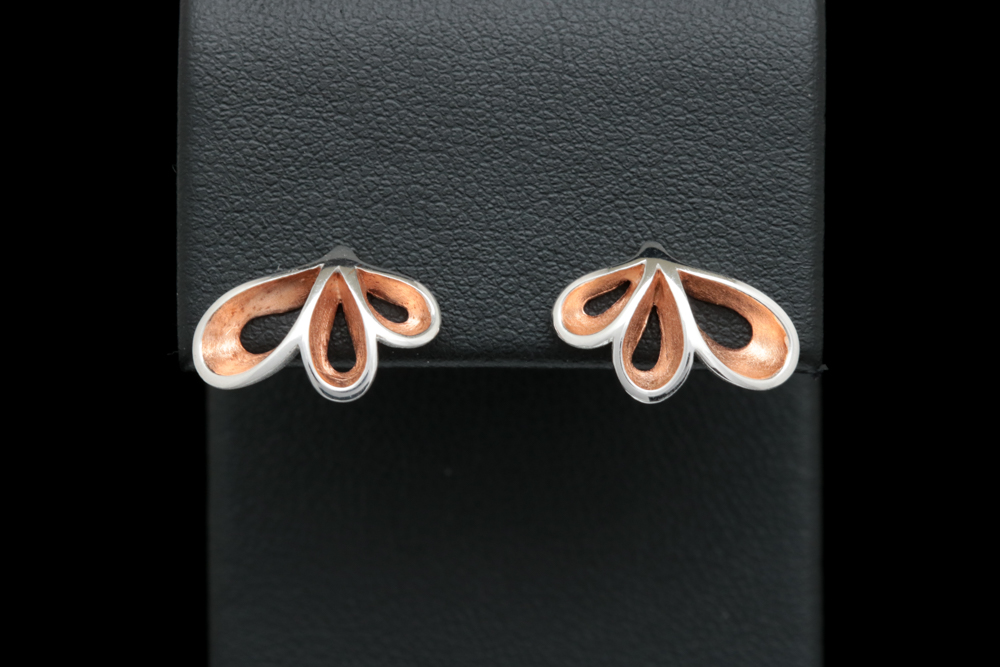 Bastian Rose Gold Wash on Sterling Silver Earrings