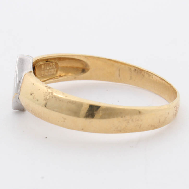 Milor 18K Yellow Gold Diamond Band Ring