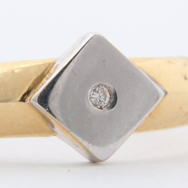 Milor 18K Yellow Gold Diamond Band Ring