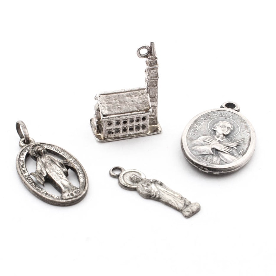 Sterling Silver Religious Charms