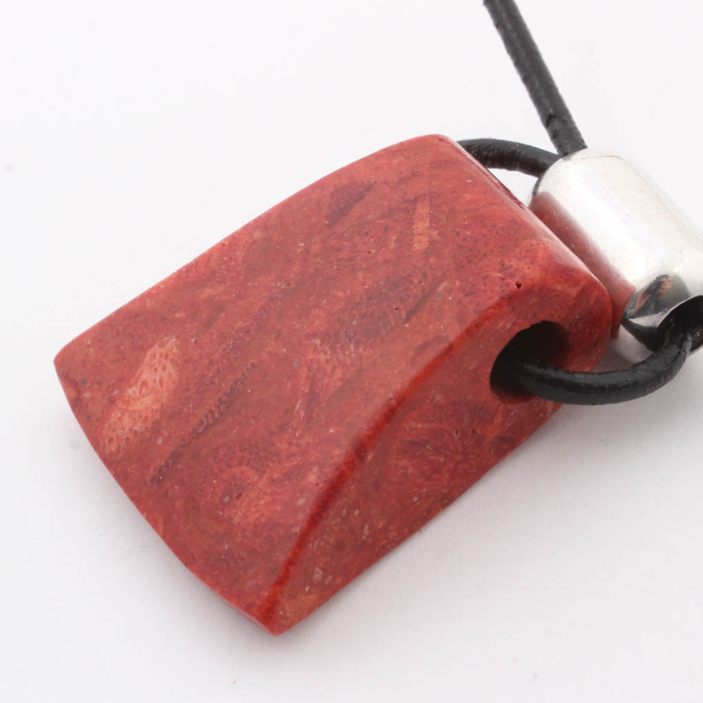 Silpada Sterling Silver & Red Coral Necklace