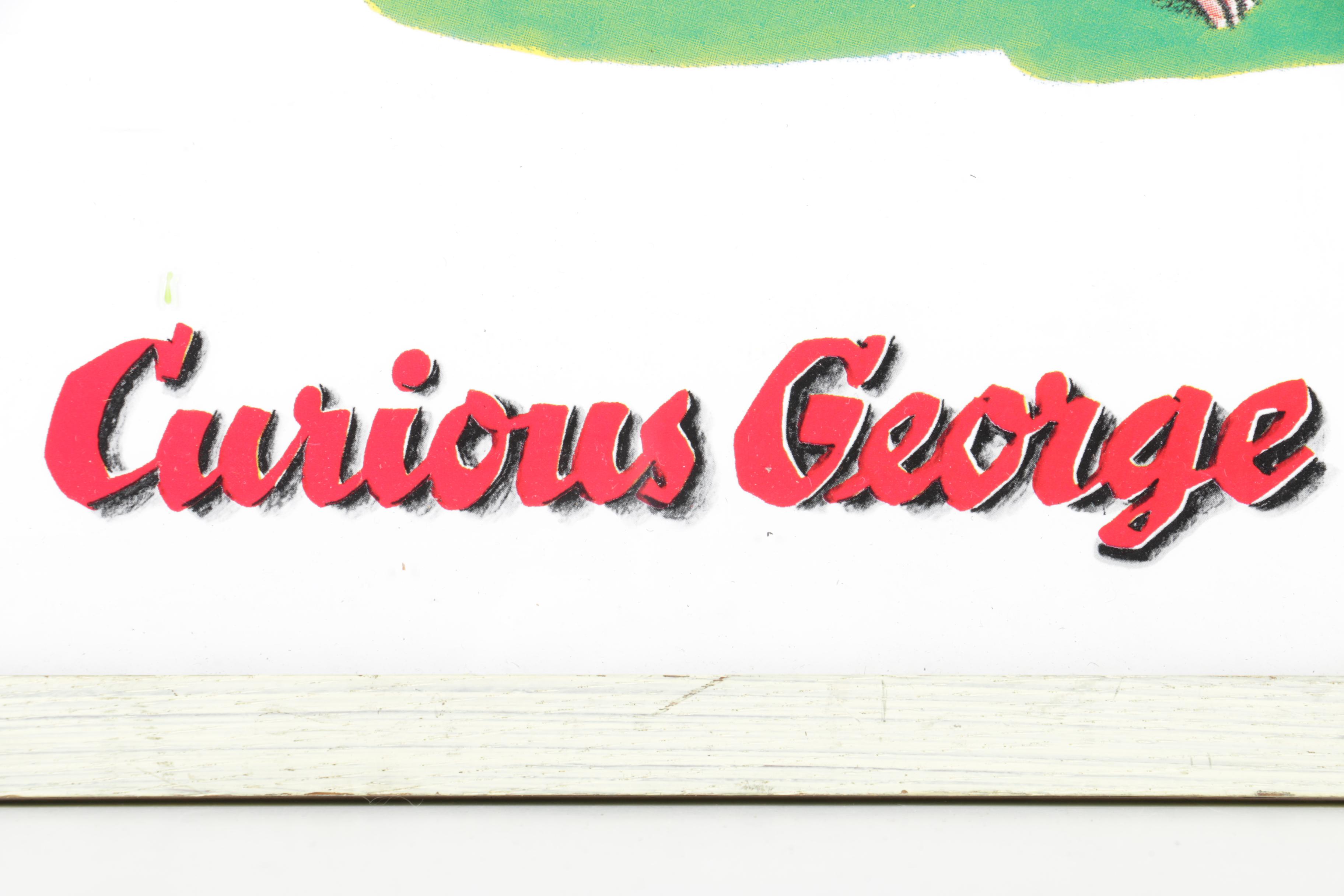 Reproduction Print on Paper of Curious George as Seen in the Original Book