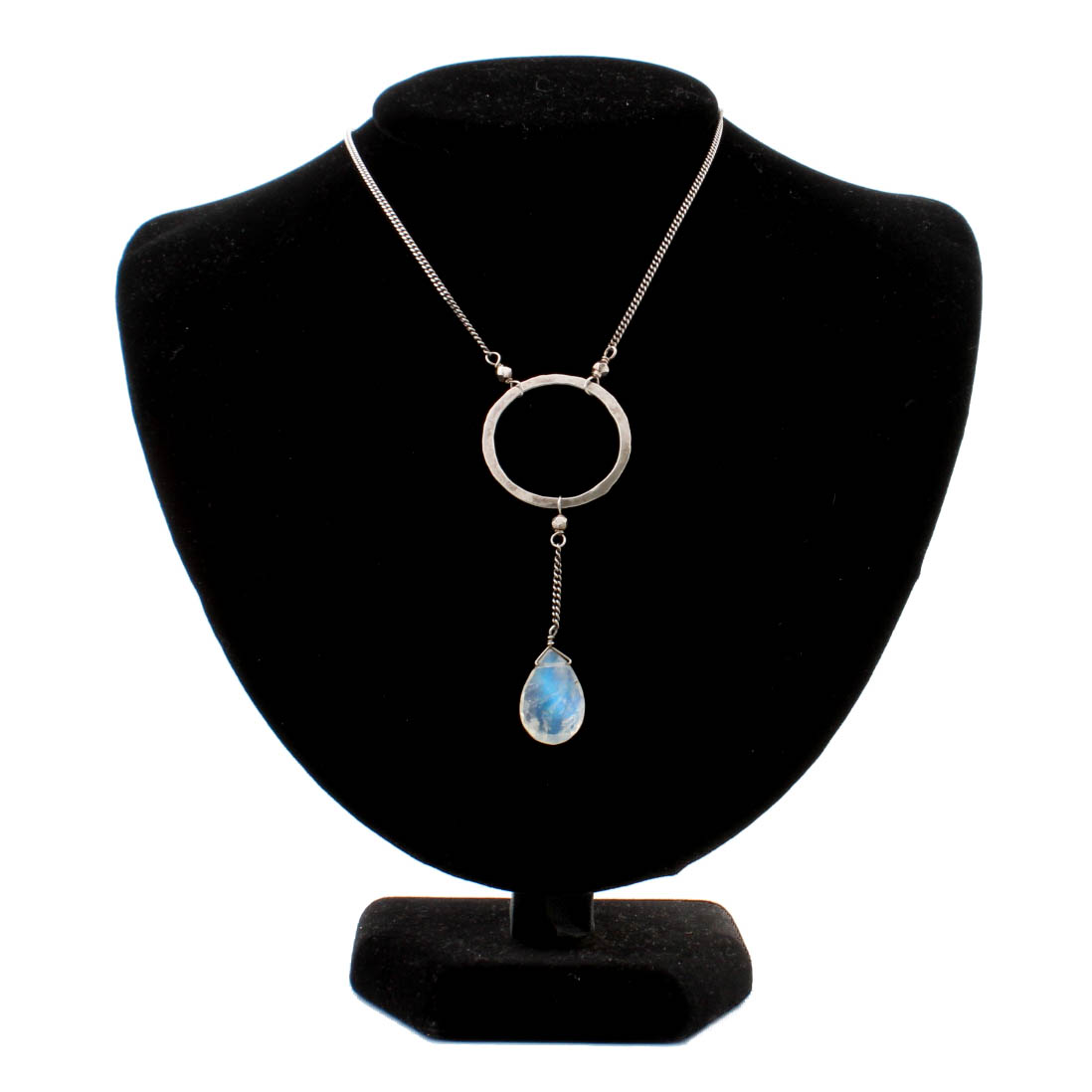 Sterling Silver Natural Labradorite Pendant Necklace