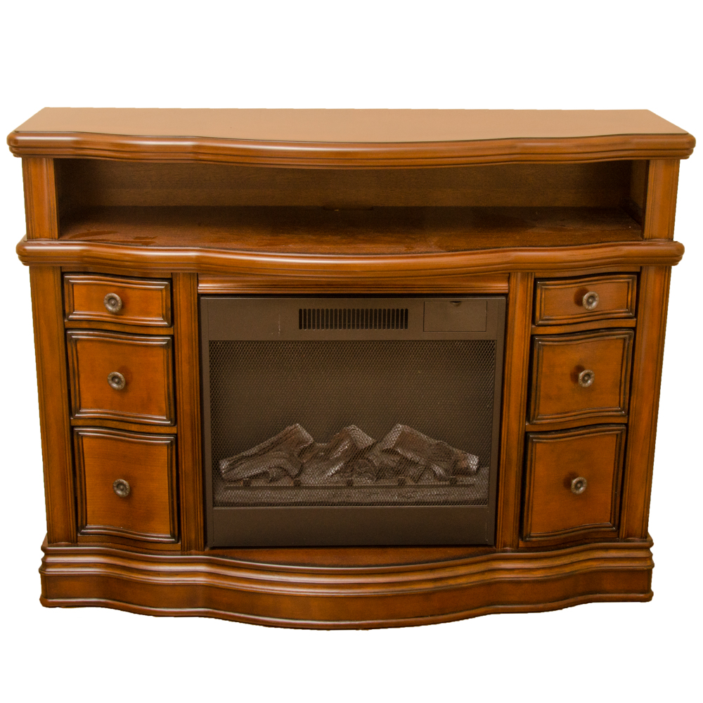 Electric Fireplace and Media Mantel by Allen + Roth