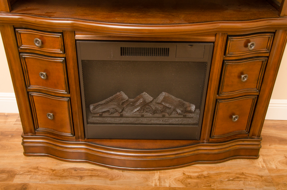 Electric Fireplace and Media Mantel by Allen + Roth