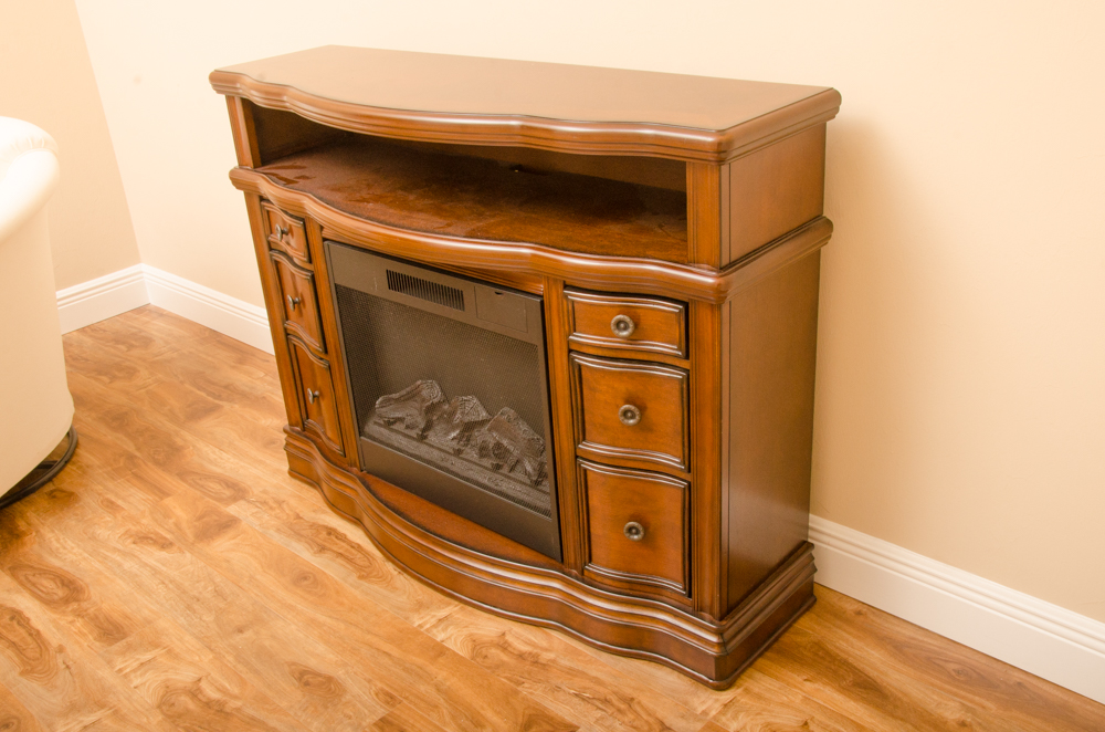 Electric Fireplace and Media Mantel by Allen + Roth