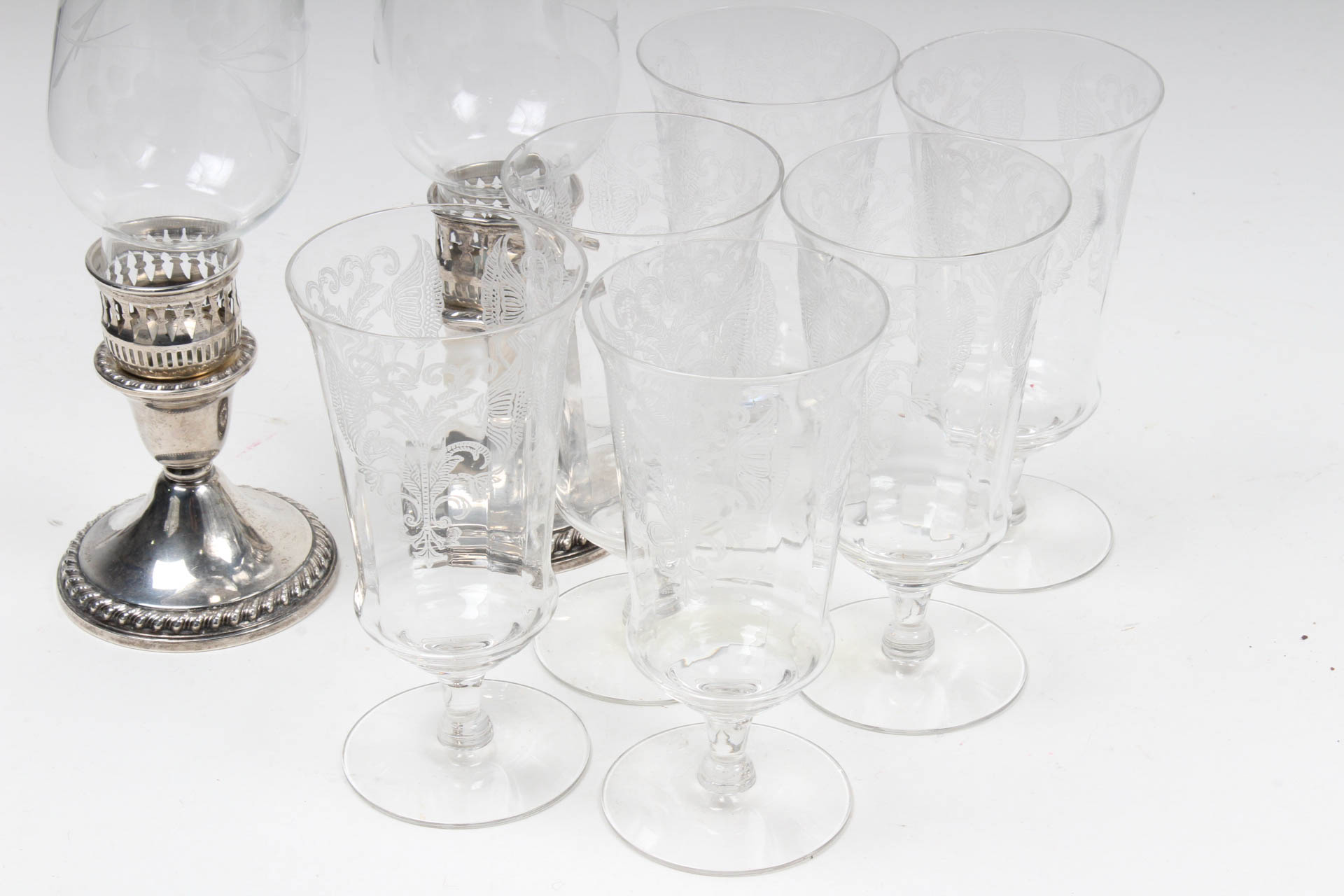 Vintage Glass and Silver Plate Collection
