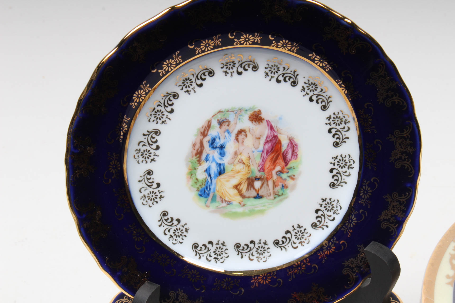 Czech Gold-Painted Porcelain Dishware Collection