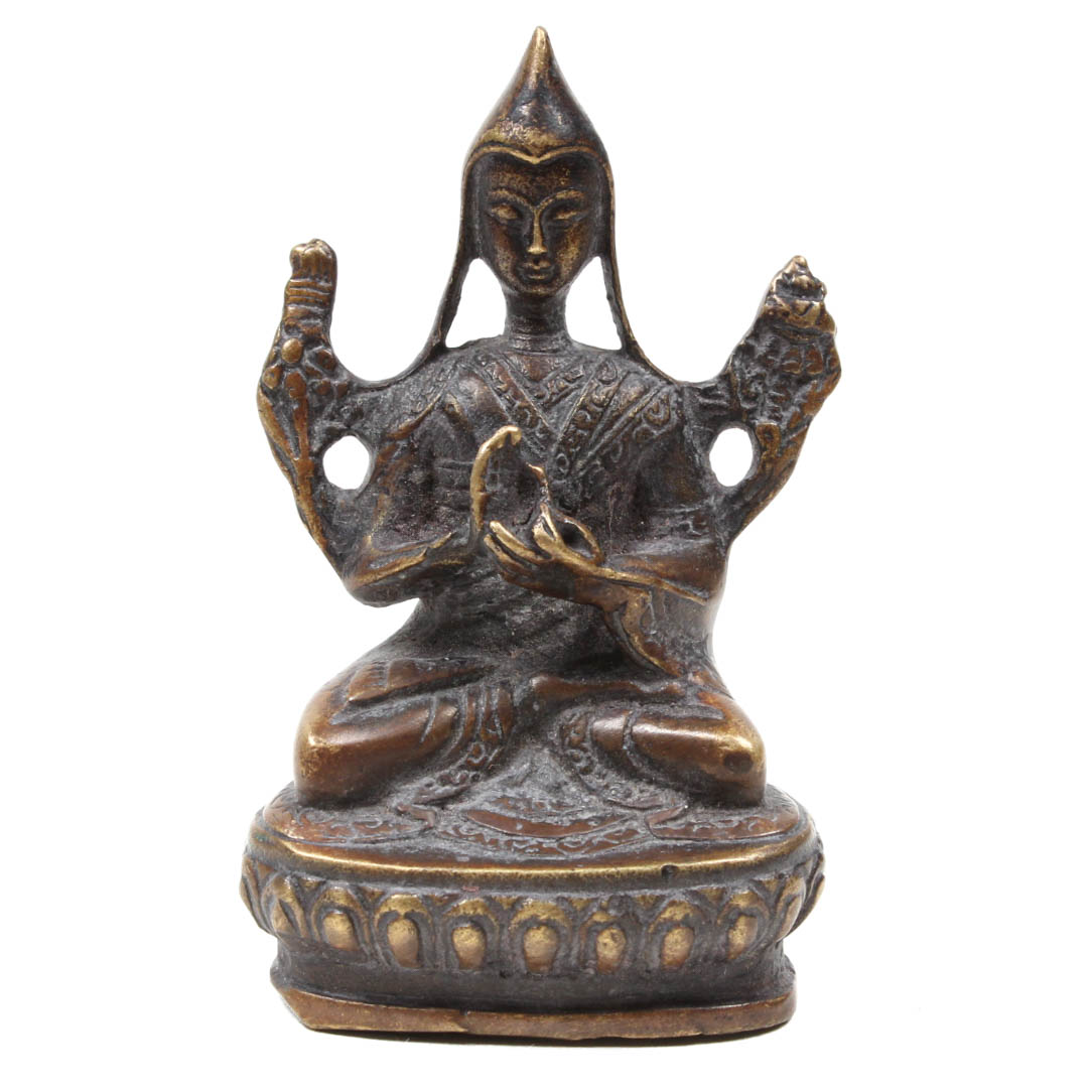 Brass Tibetan Buddha Statue