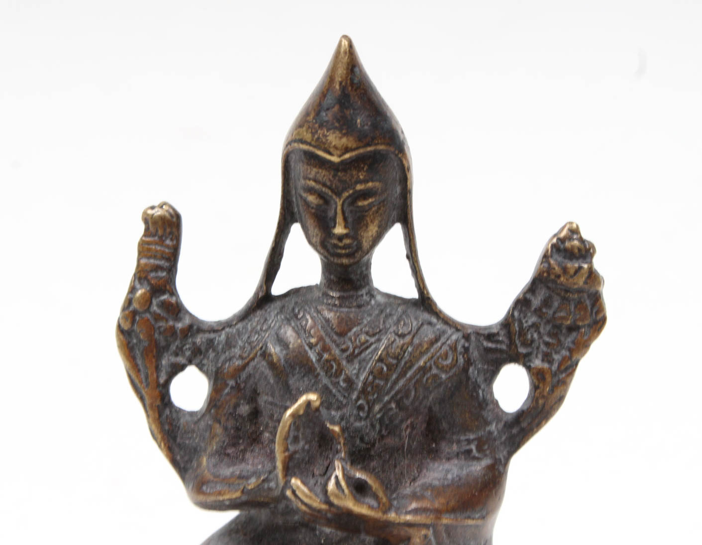 Brass Tibetan Buddha Statue