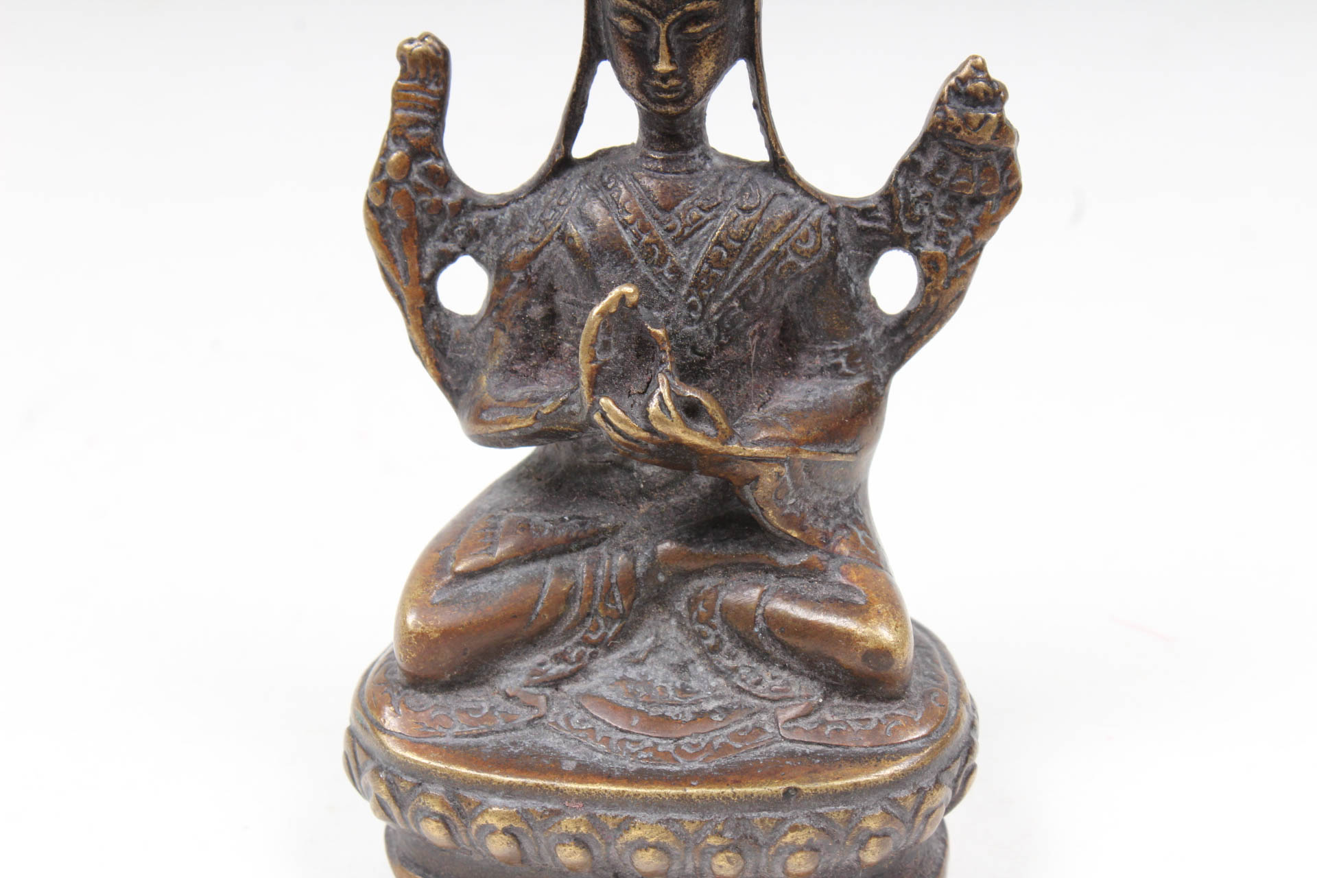Brass Tibetan Buddha Statue