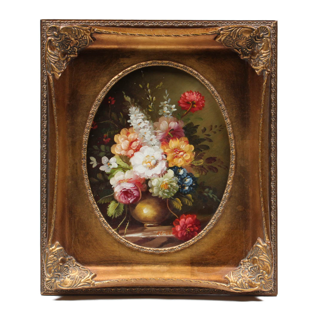 Reproduction Floral Still Life Oil Painting