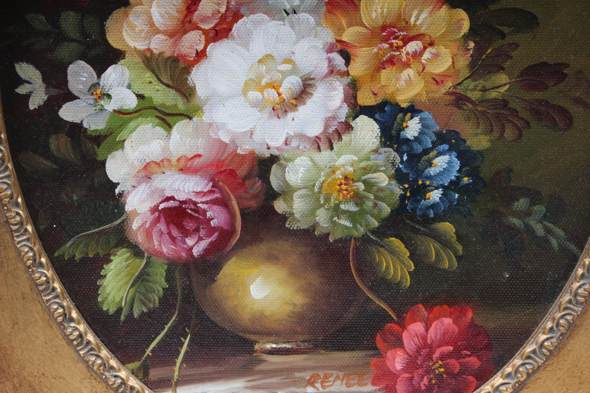 Reproduction Floral Still Life Oil Painting