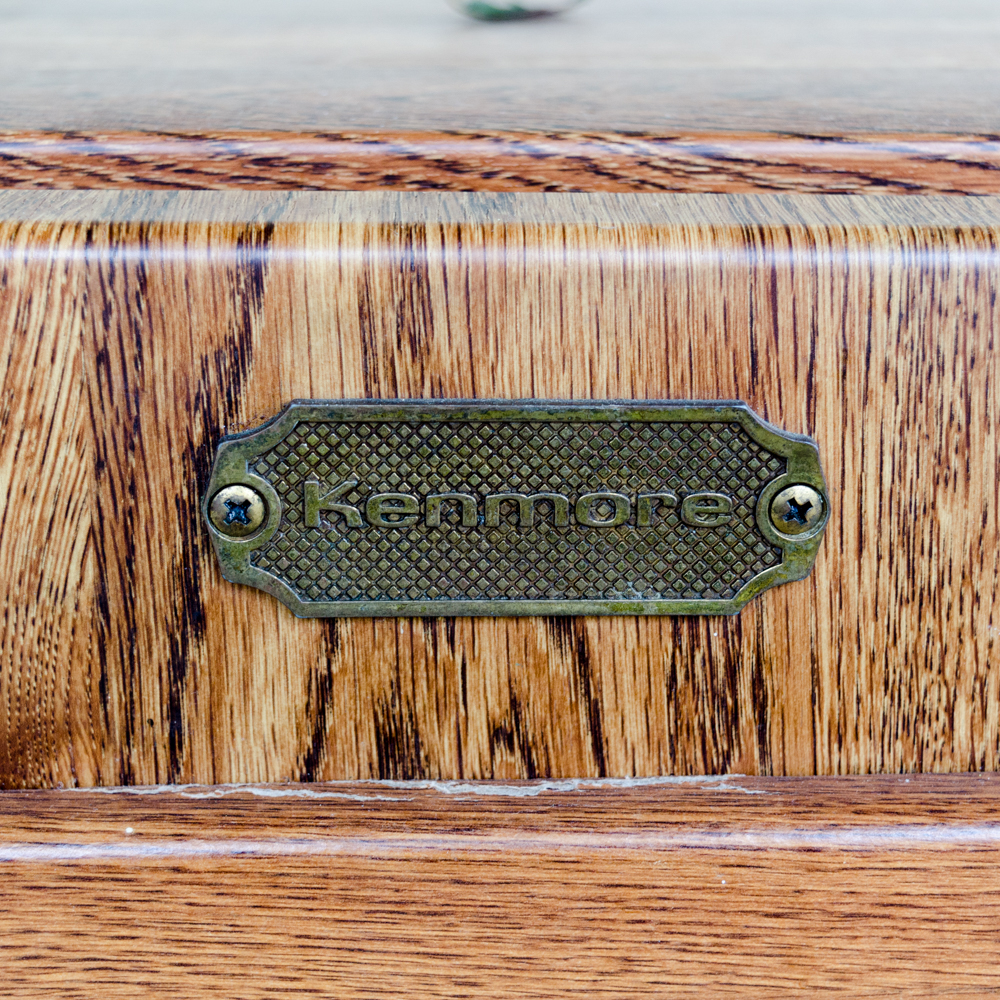 Kenmore Laminate Oak Mini Refrigerator